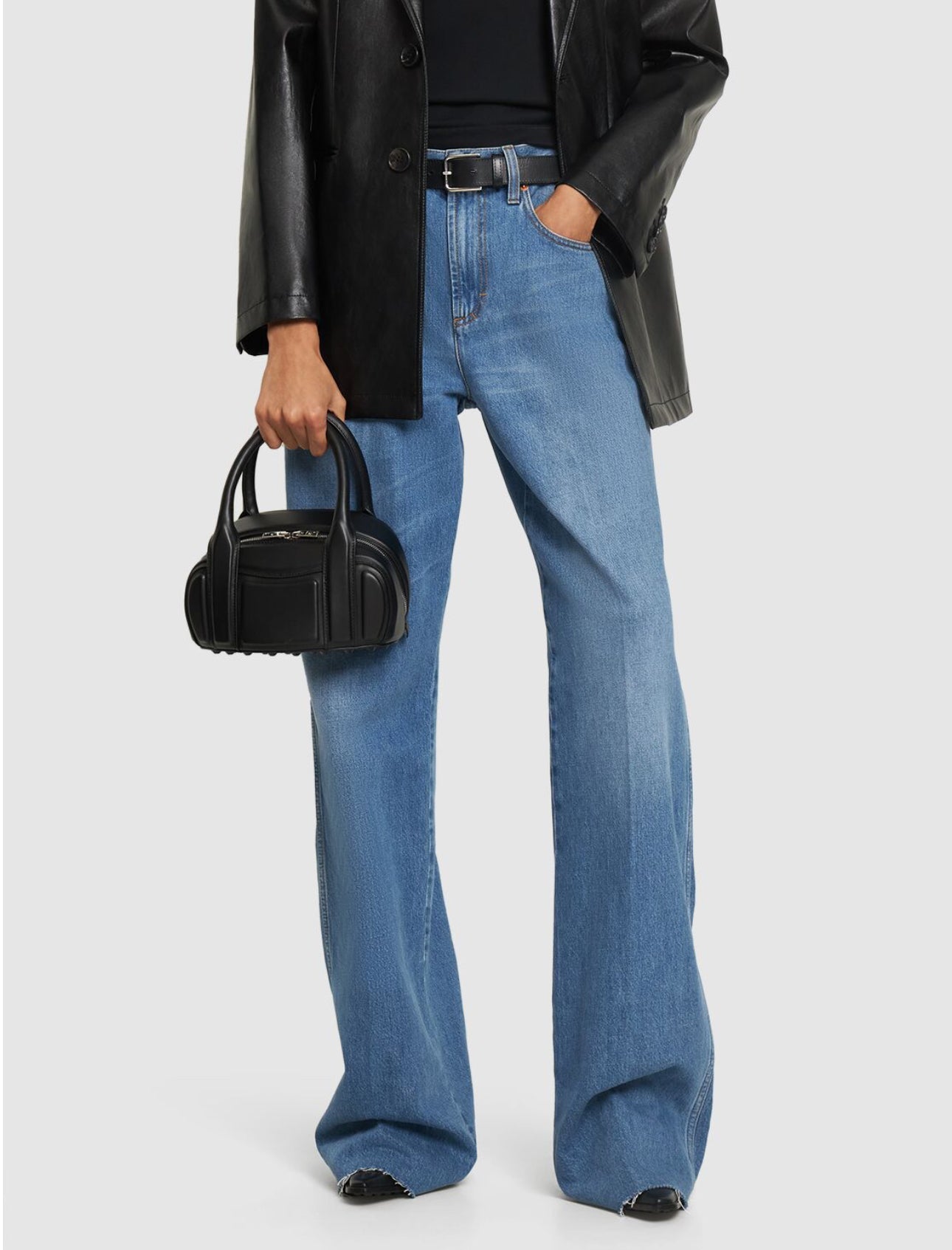 Alexander Wang Small Roc Leather Top Handle Bag