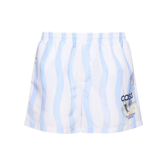 Casablanca Logo Print Tech Swim Shorts