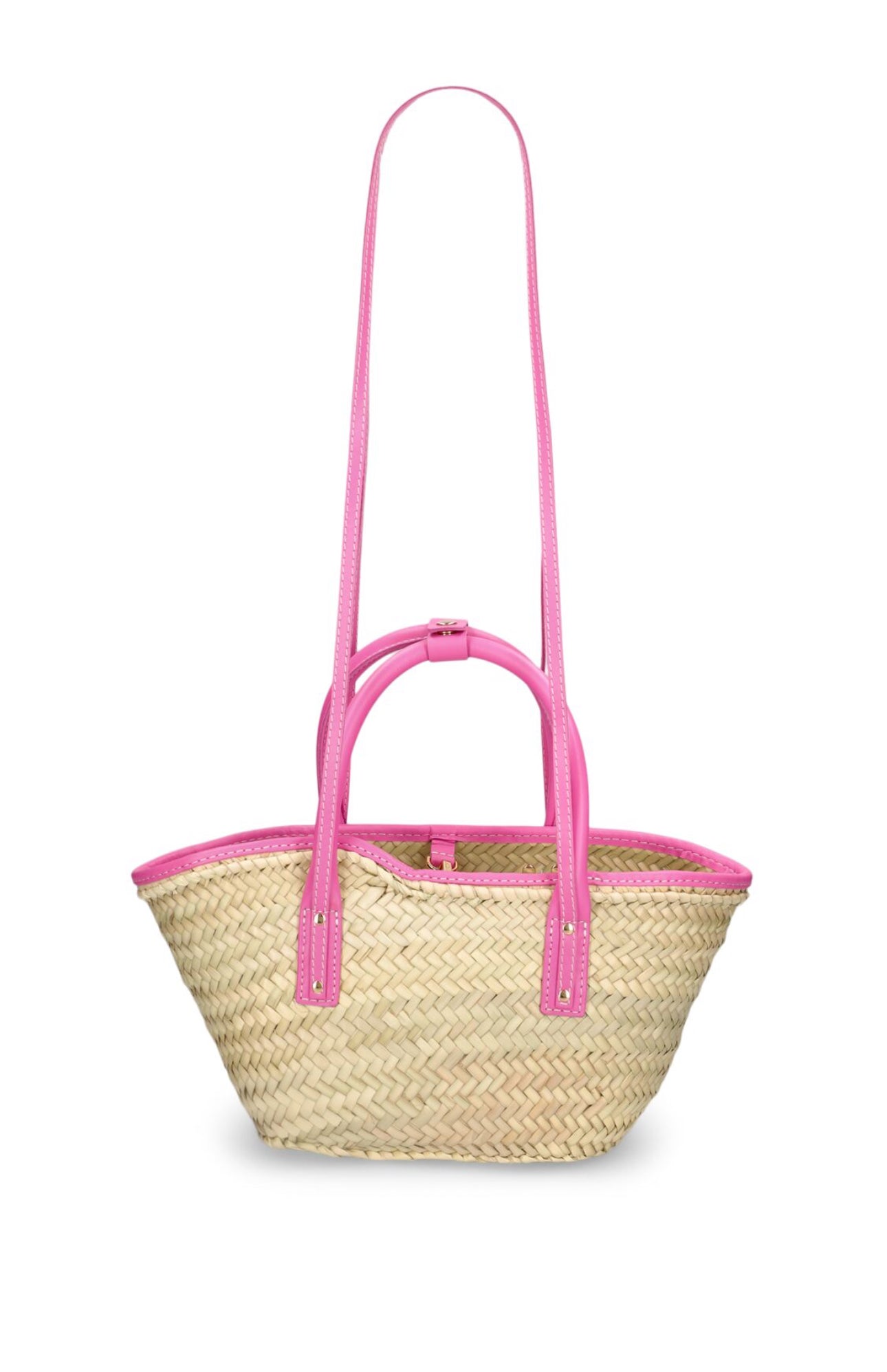 Jacquemus Le Petit Panier Soli Raffia Leather Bag