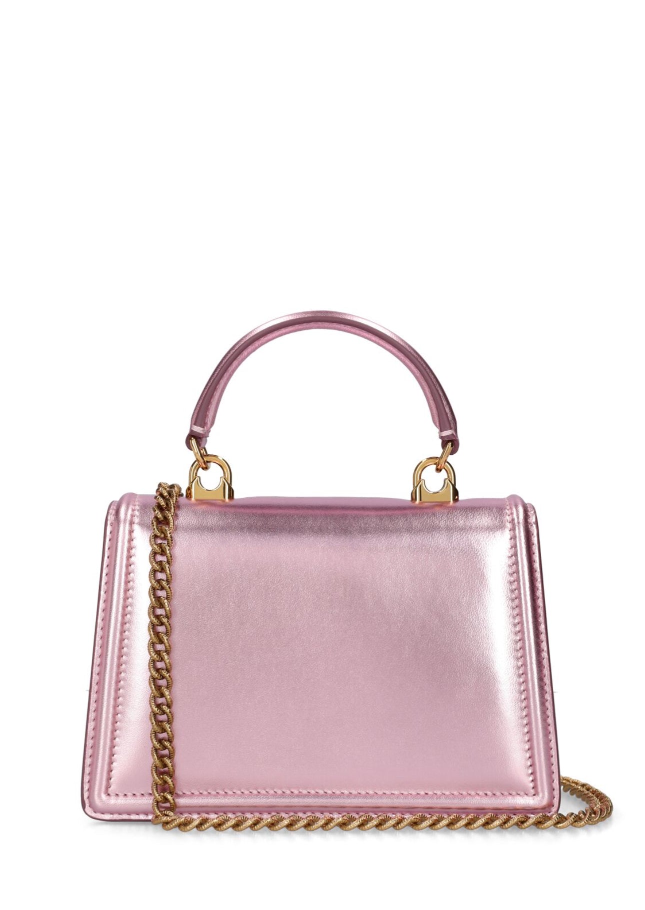 Dolce&Gabbana Mini Devotion Laminated Top Handle Bag