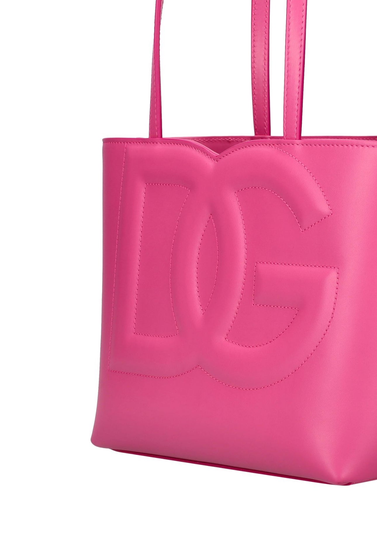 Dolce&Gabbana Small DG Logo Leather Tote Bag