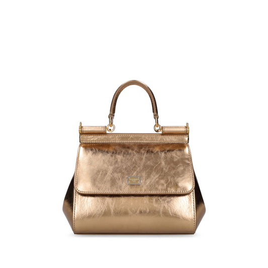 Dolce&Gabbana Small Sicily Leather Top Handle Bag