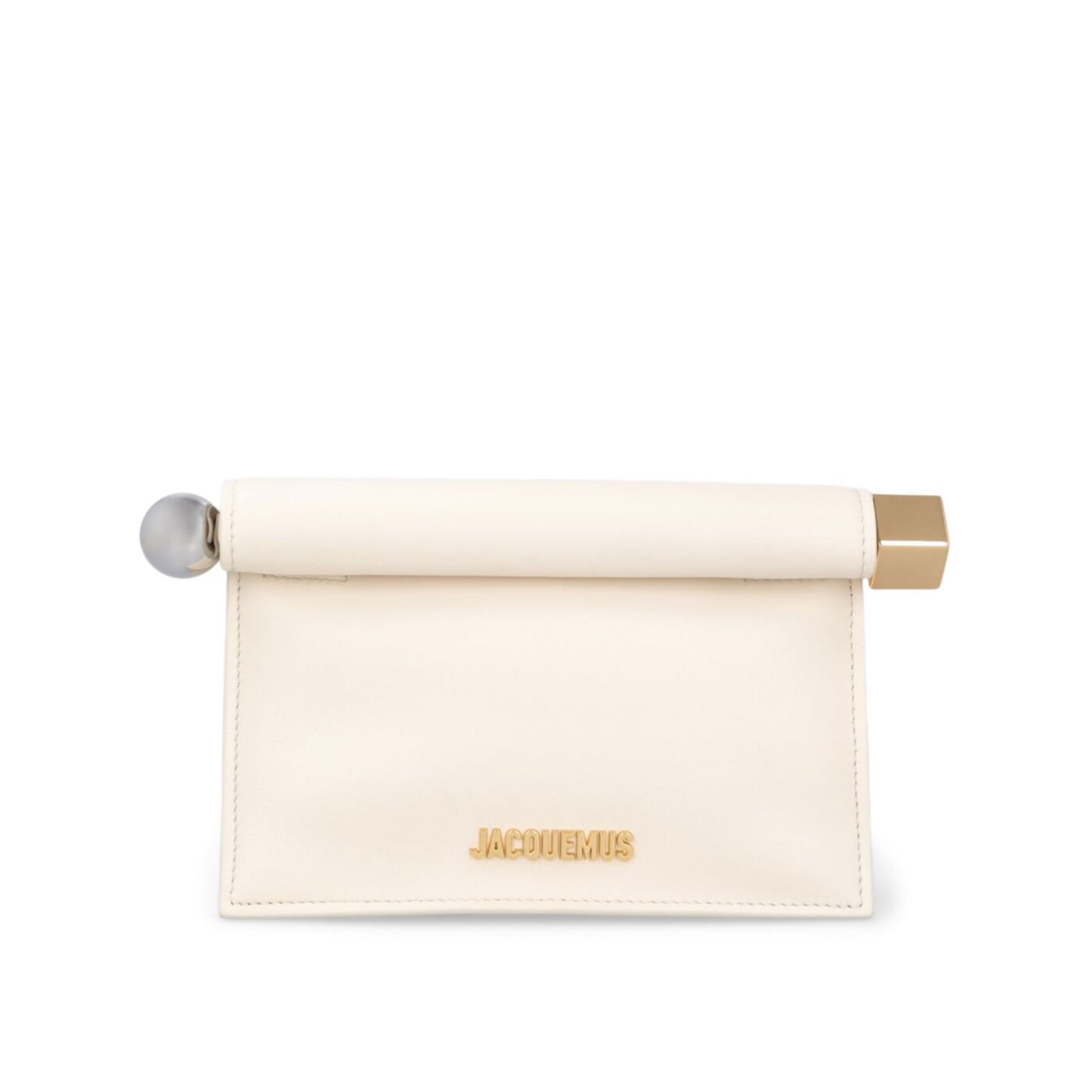 Jacquemus La Petite Pochette Rond Leather Clutch