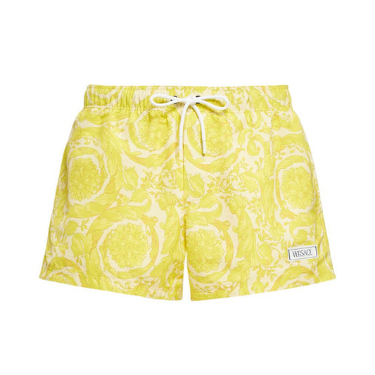 Versace Barocco Print Nylon Swim Shorts