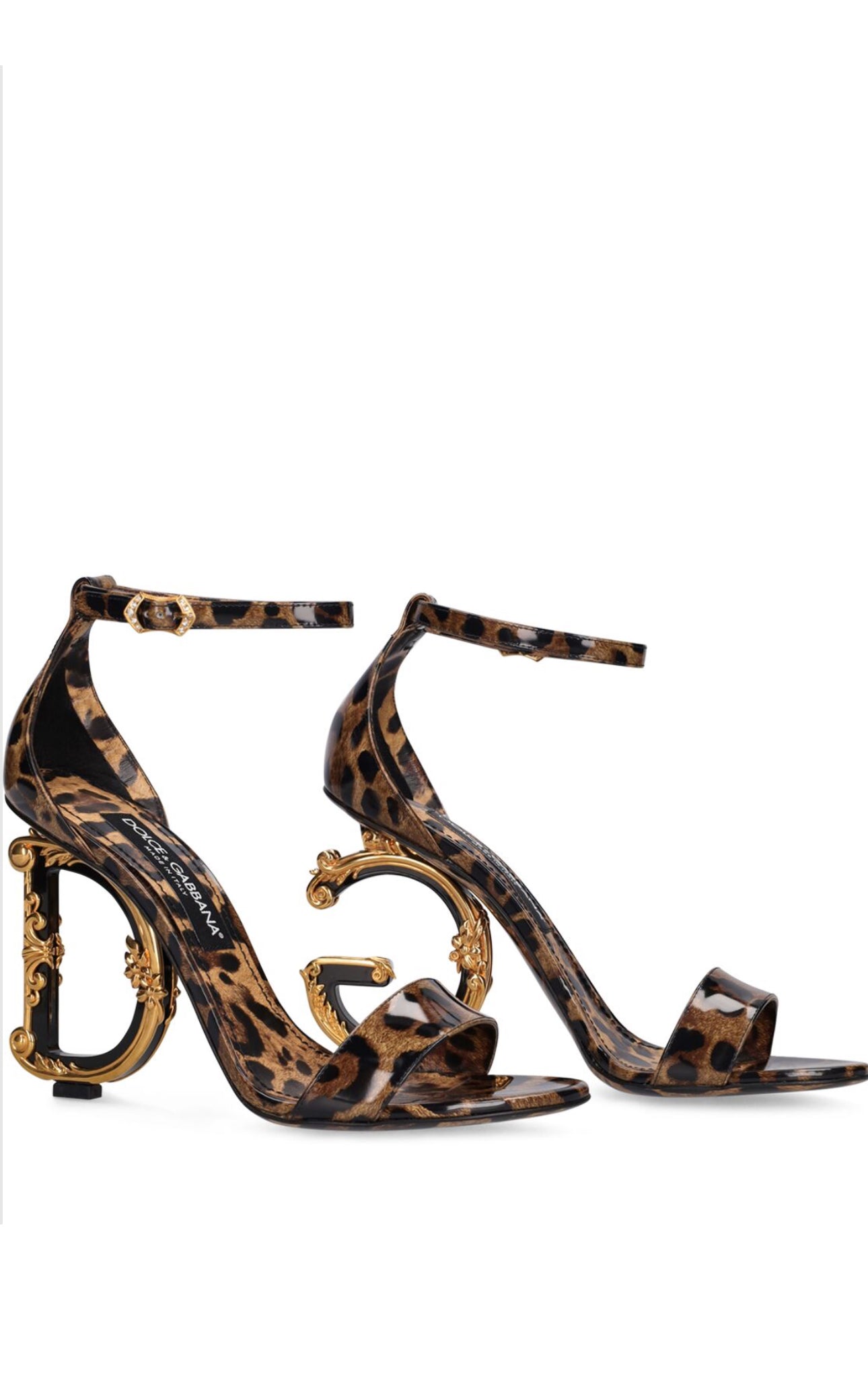 Dolce&Gabbana 105mm Keira Printed Leather Heels