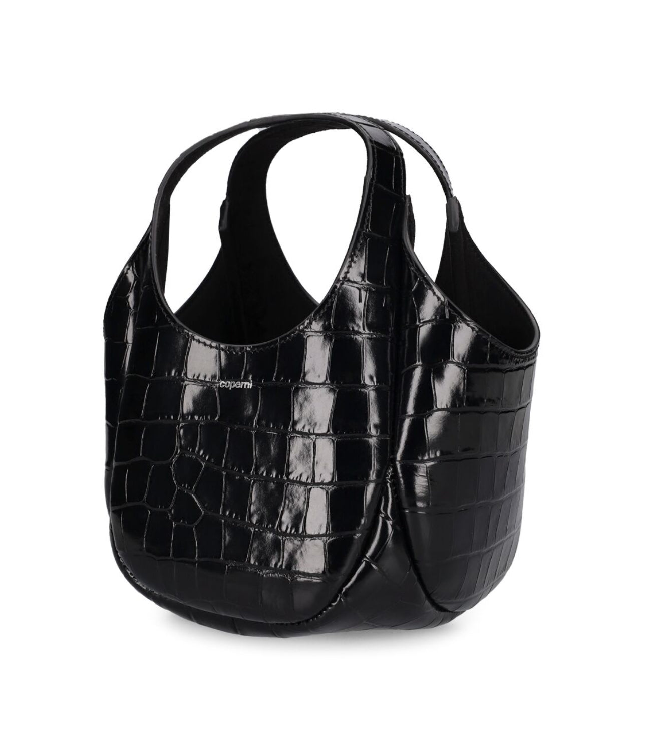 Coperni Mini Swipe Bucket Embossed Leather Bag