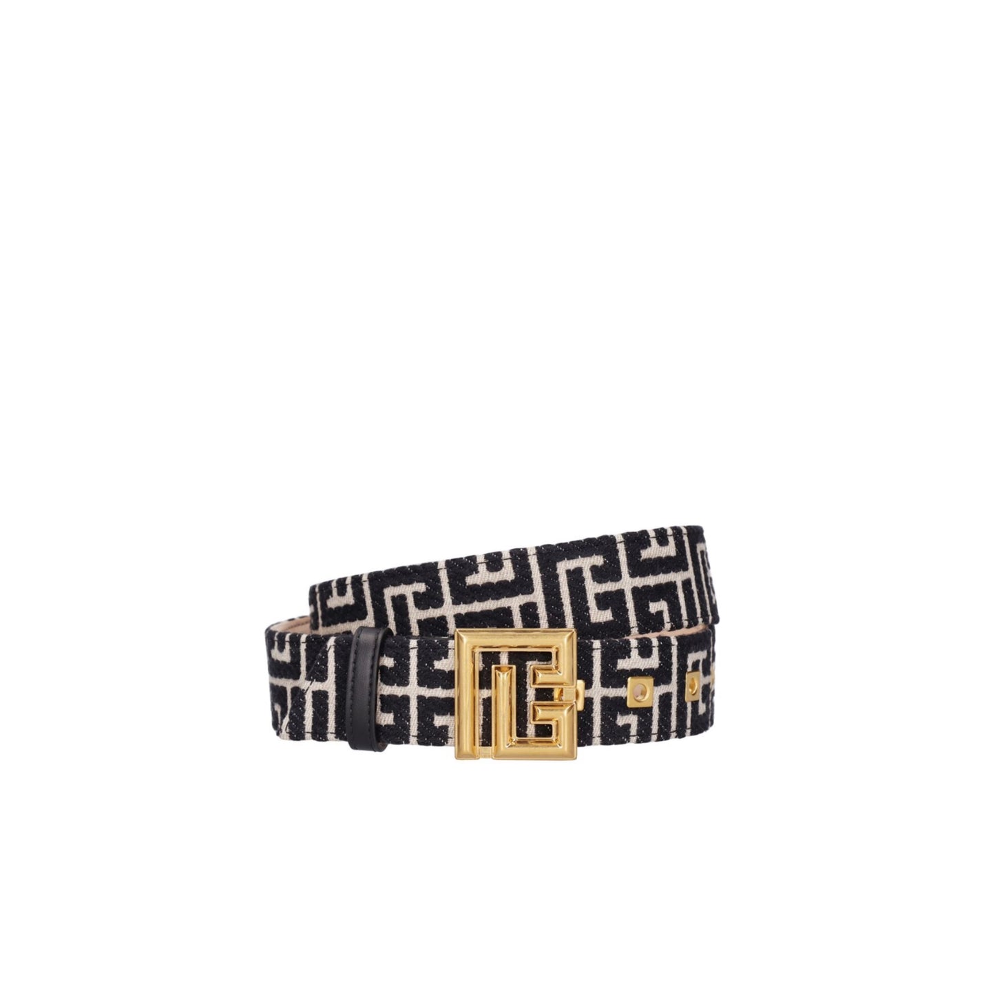 Balmain 3.5cm Monogram Jacquard Pb-Belt