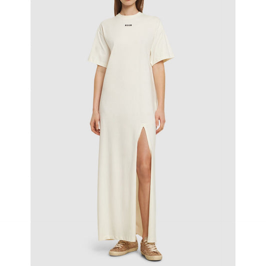 MSGM Cotton T-shirt Midi Dress