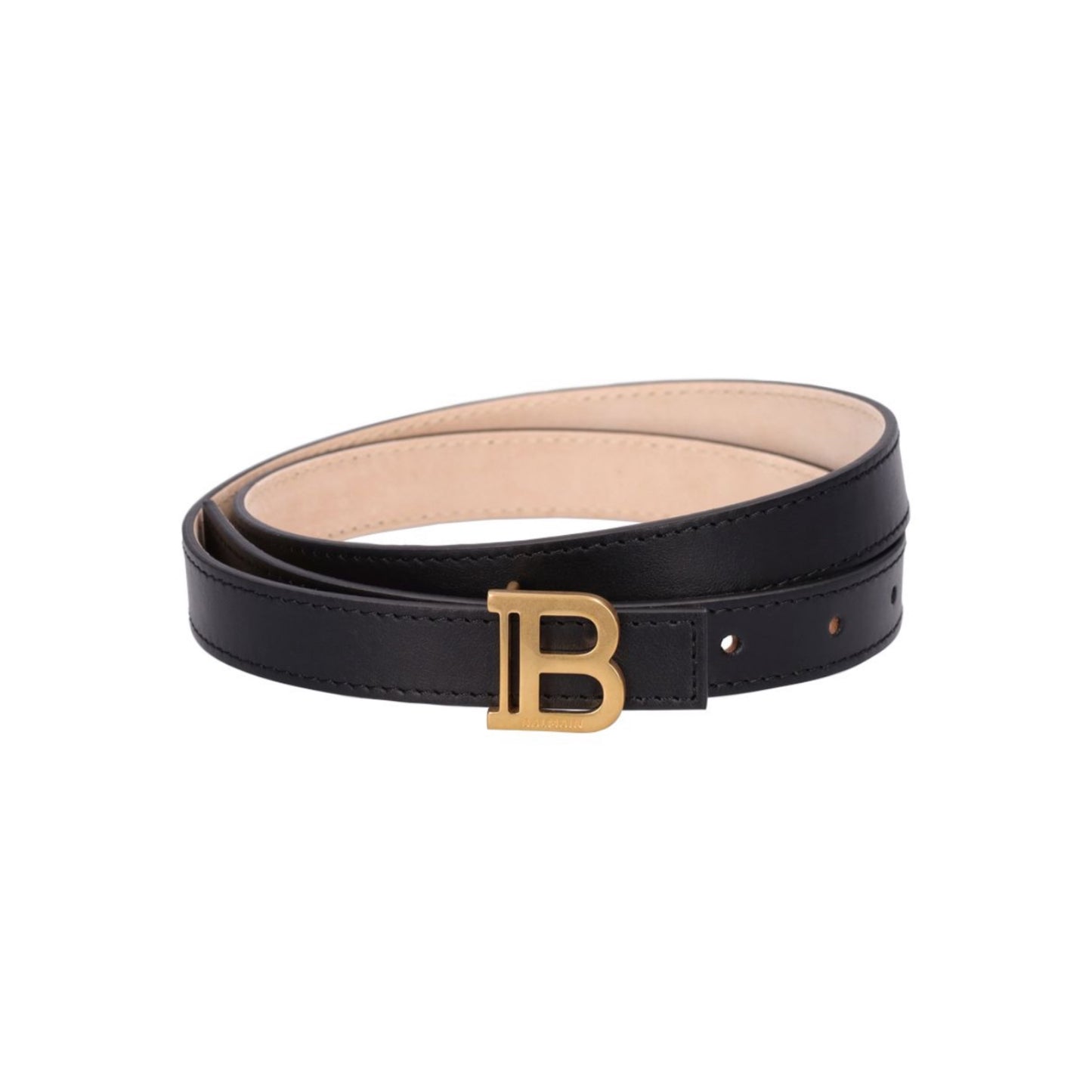 Balmain 2cm Leather B-Belt