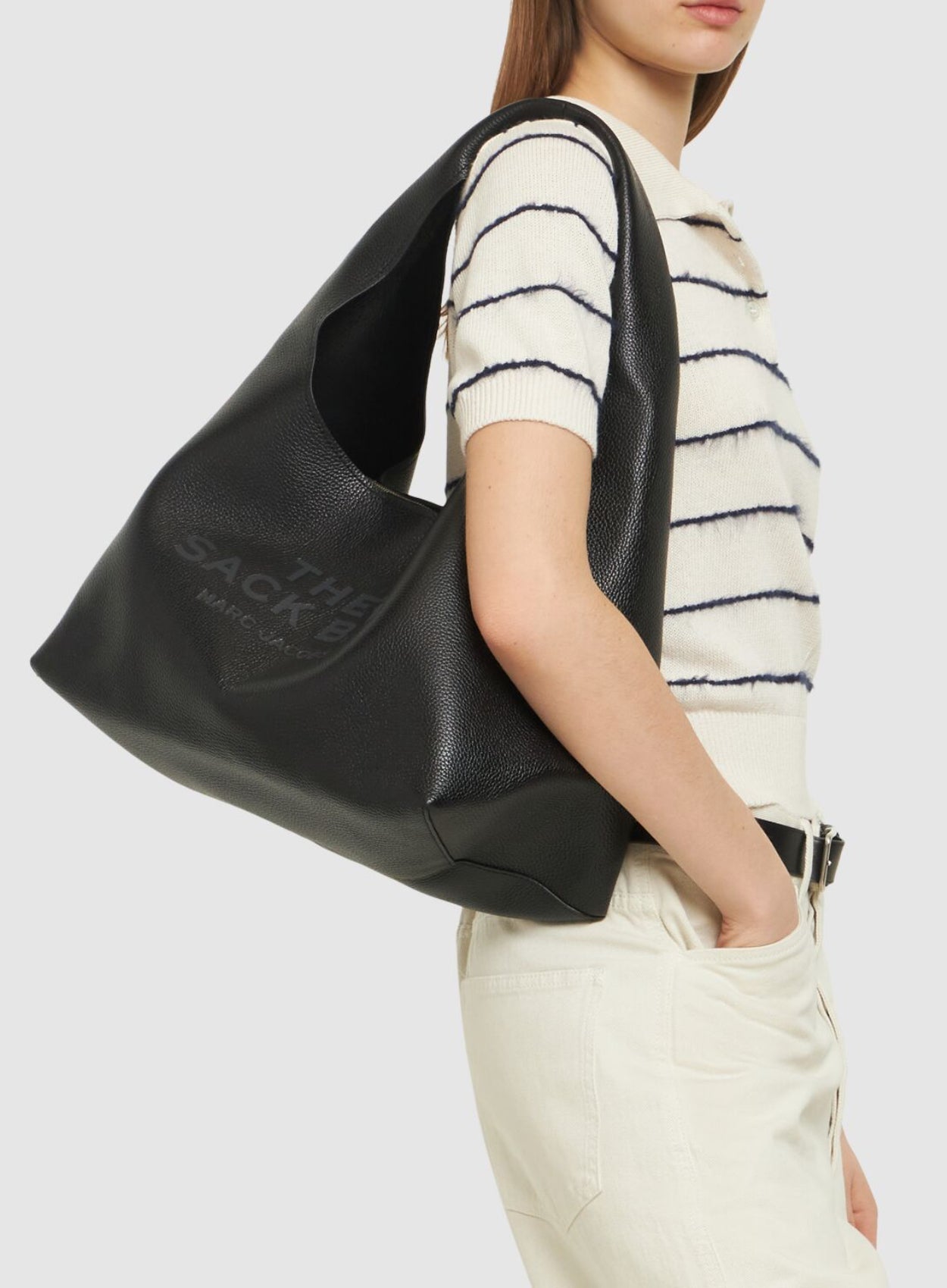 Marc Jacobs The Sack Leather Top Handle Bag