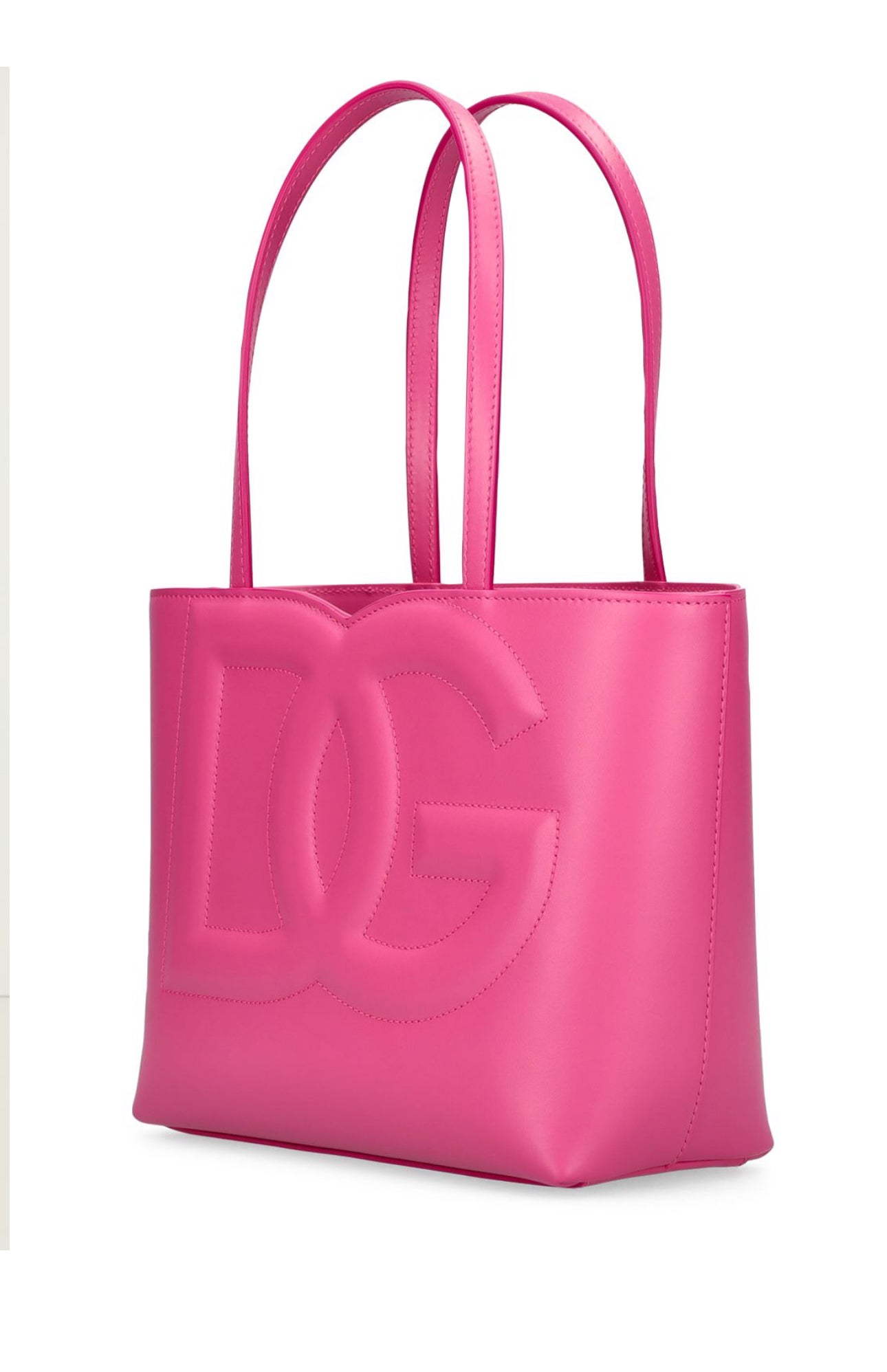 Dolce&Gabbana Small DG Logo Leather Tote Bag