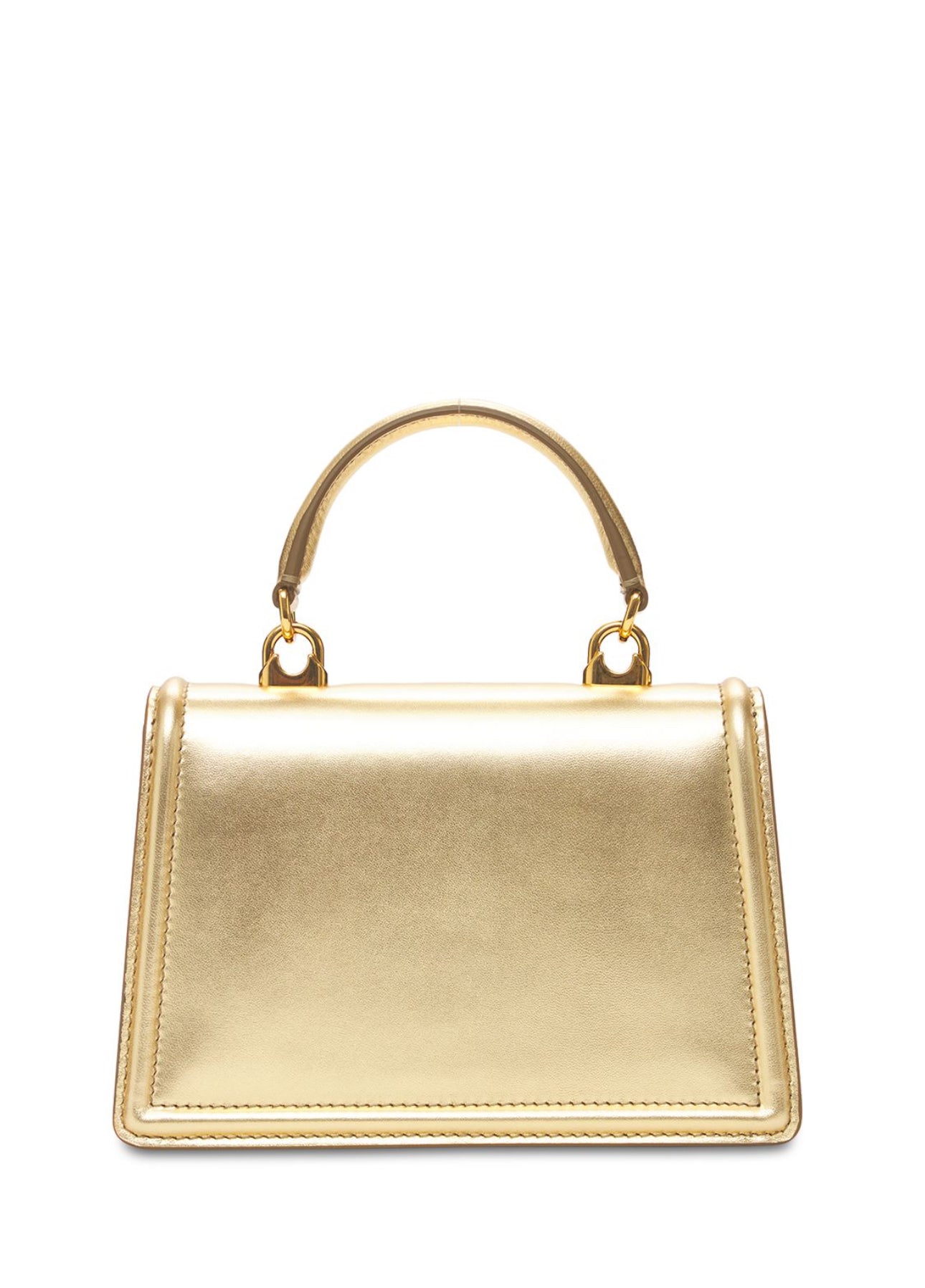 Dolce&Gabbana Mini Devotion Laminated Leather Bag