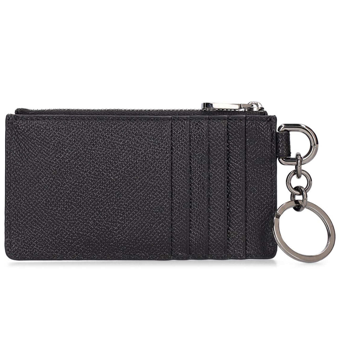 Dolce & Gabbana Logo Plaque Leather Card Holder