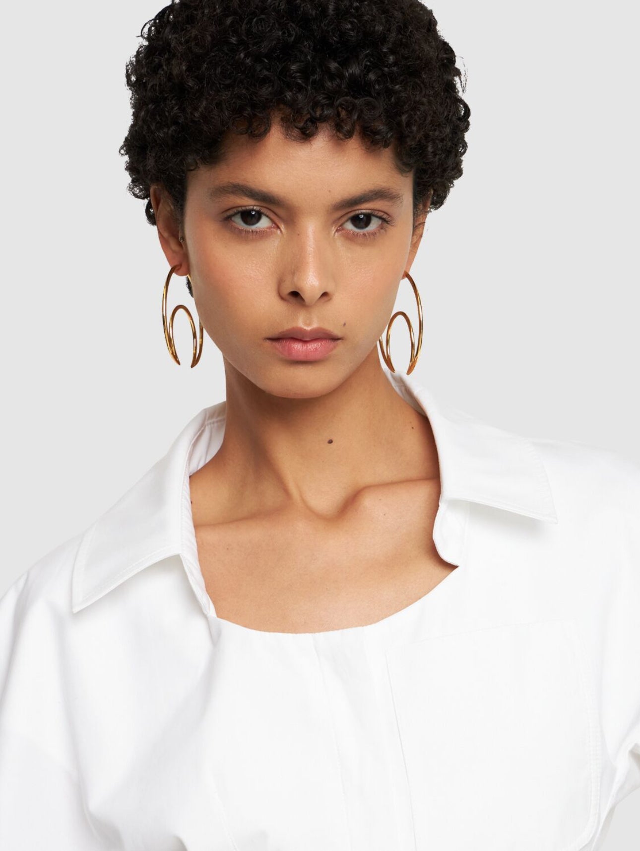 Marine Serre Moon Hoop Earrings