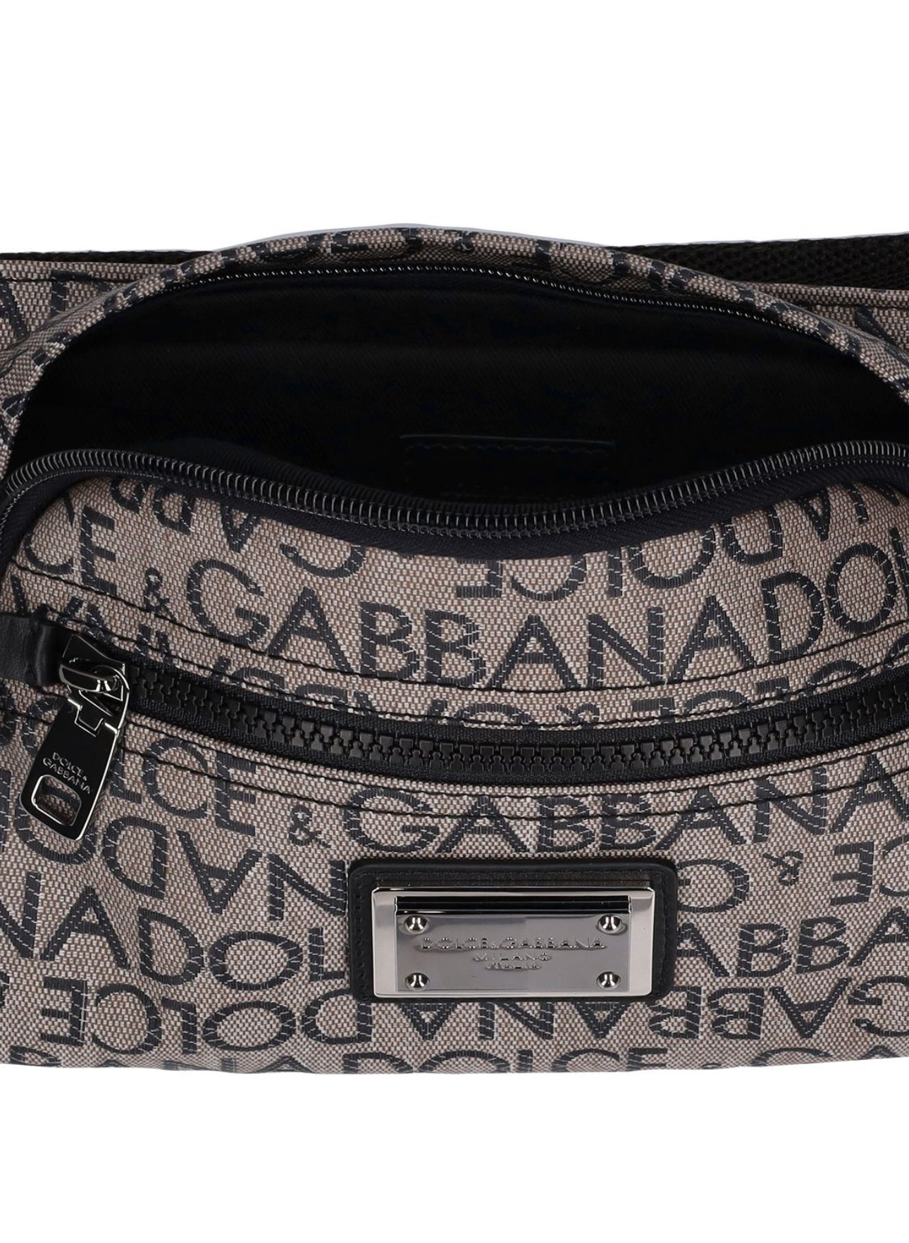 Dolce & Gabbana Coated Logo Jacquard Belt Bag