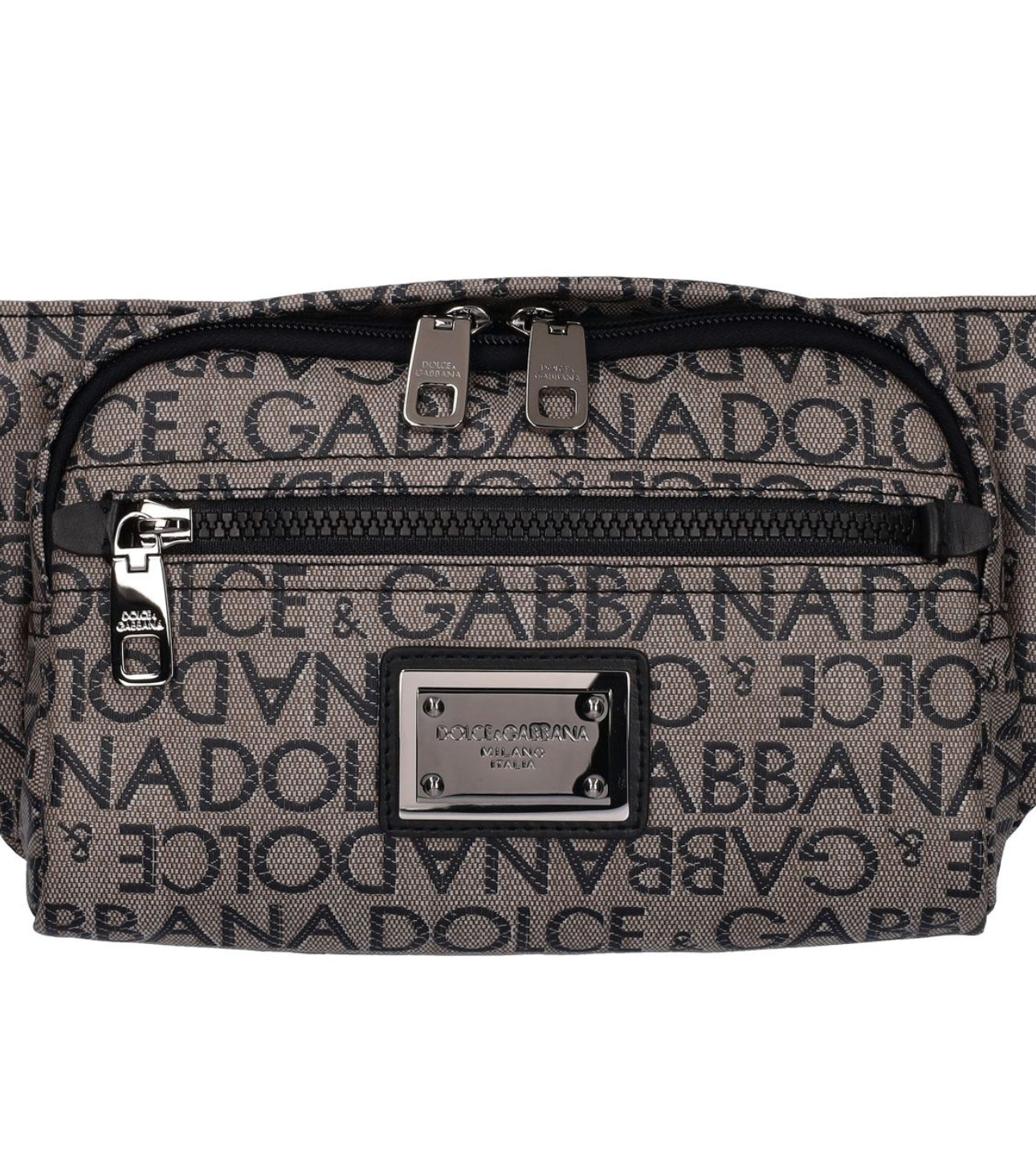 Dolce & Gabbana Coated Logo Jacquard Belt Bag