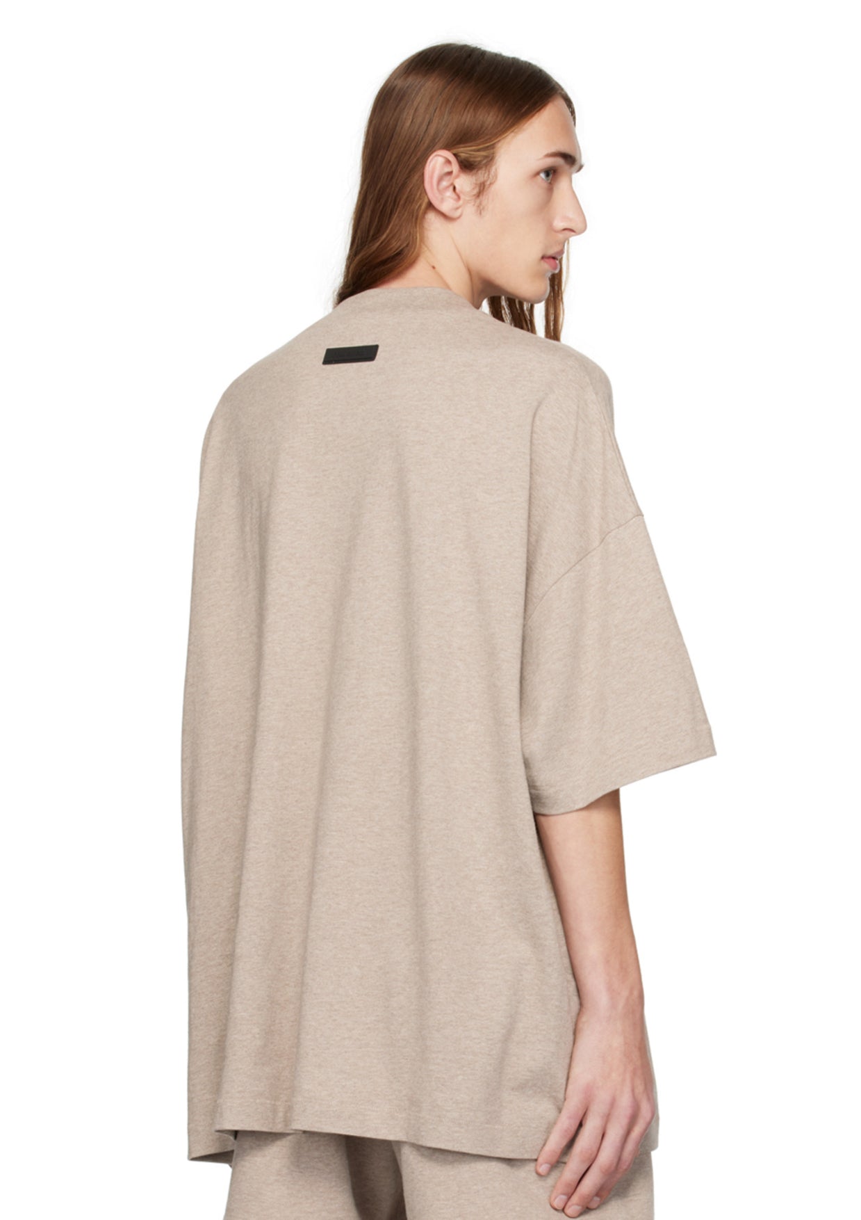 Fear Of God Essentials Beige Crewneck T-shirt