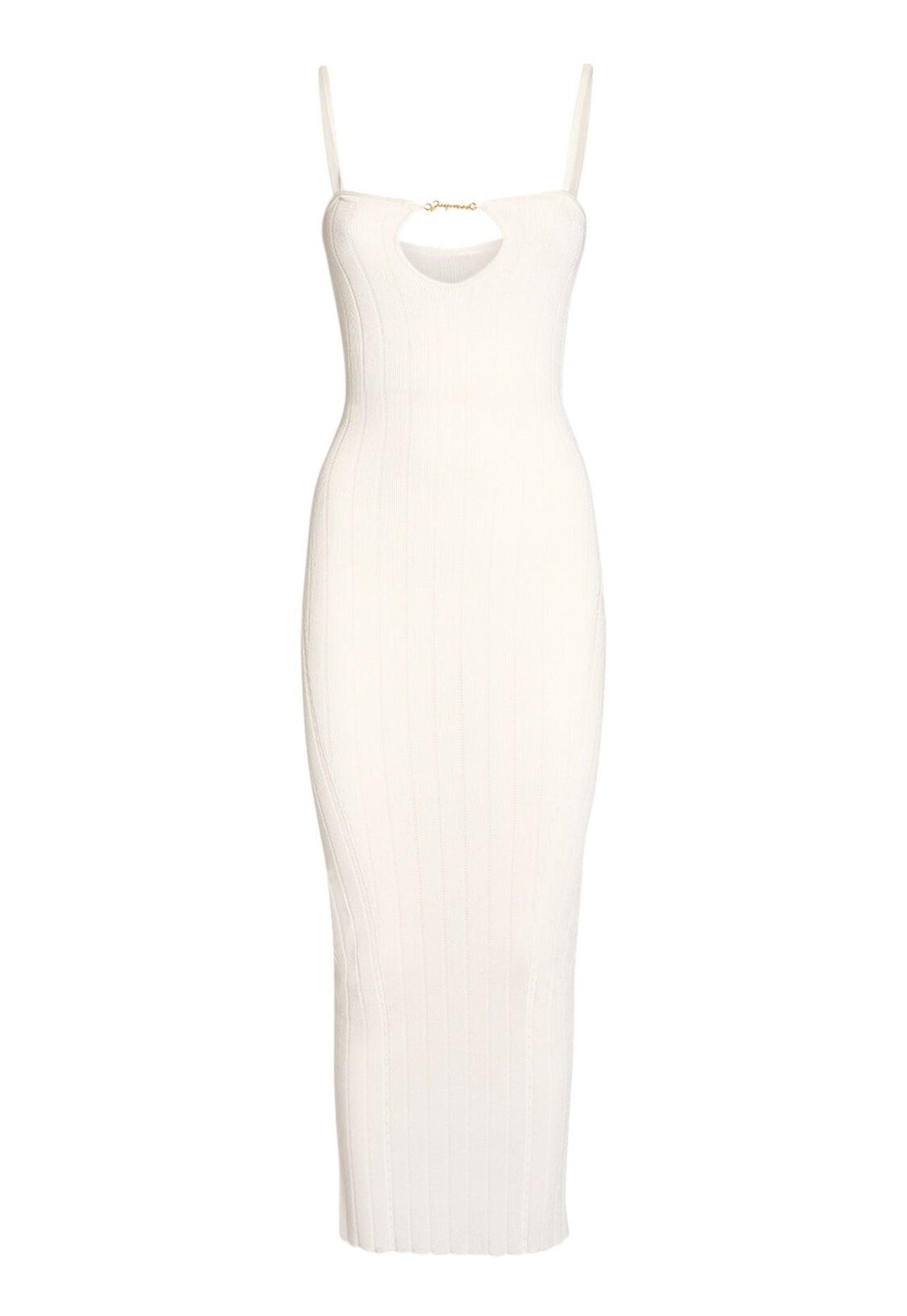 Jacquemus La Robe Sierra Bretelles Knit Midi Dress