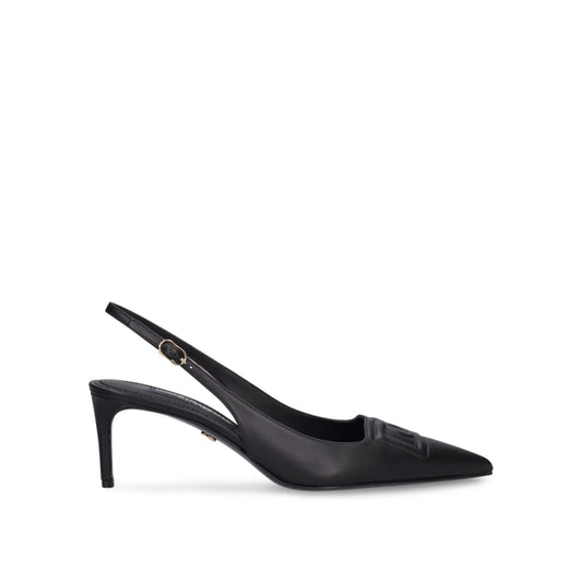 Dolce&Gabbana 60mm Leather Mid Heel Slingback Pumps