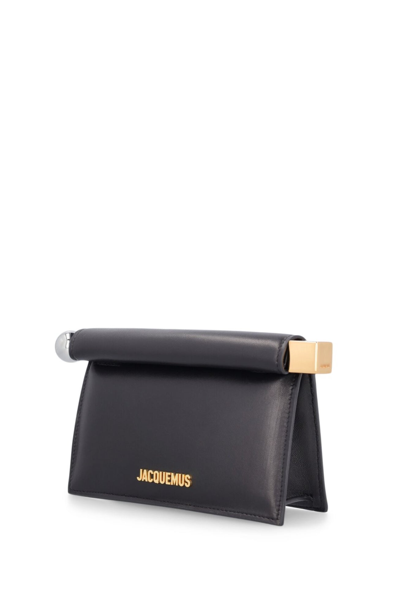 Jacquemus La Petite Pochette Rond Leather Clutch