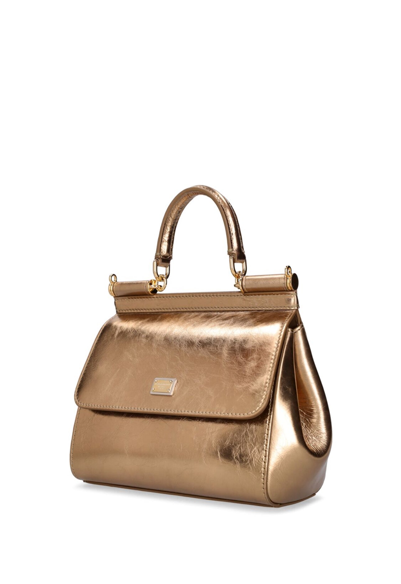 Dolce&Gabbana Small Sicily Leather Top Handle Bag