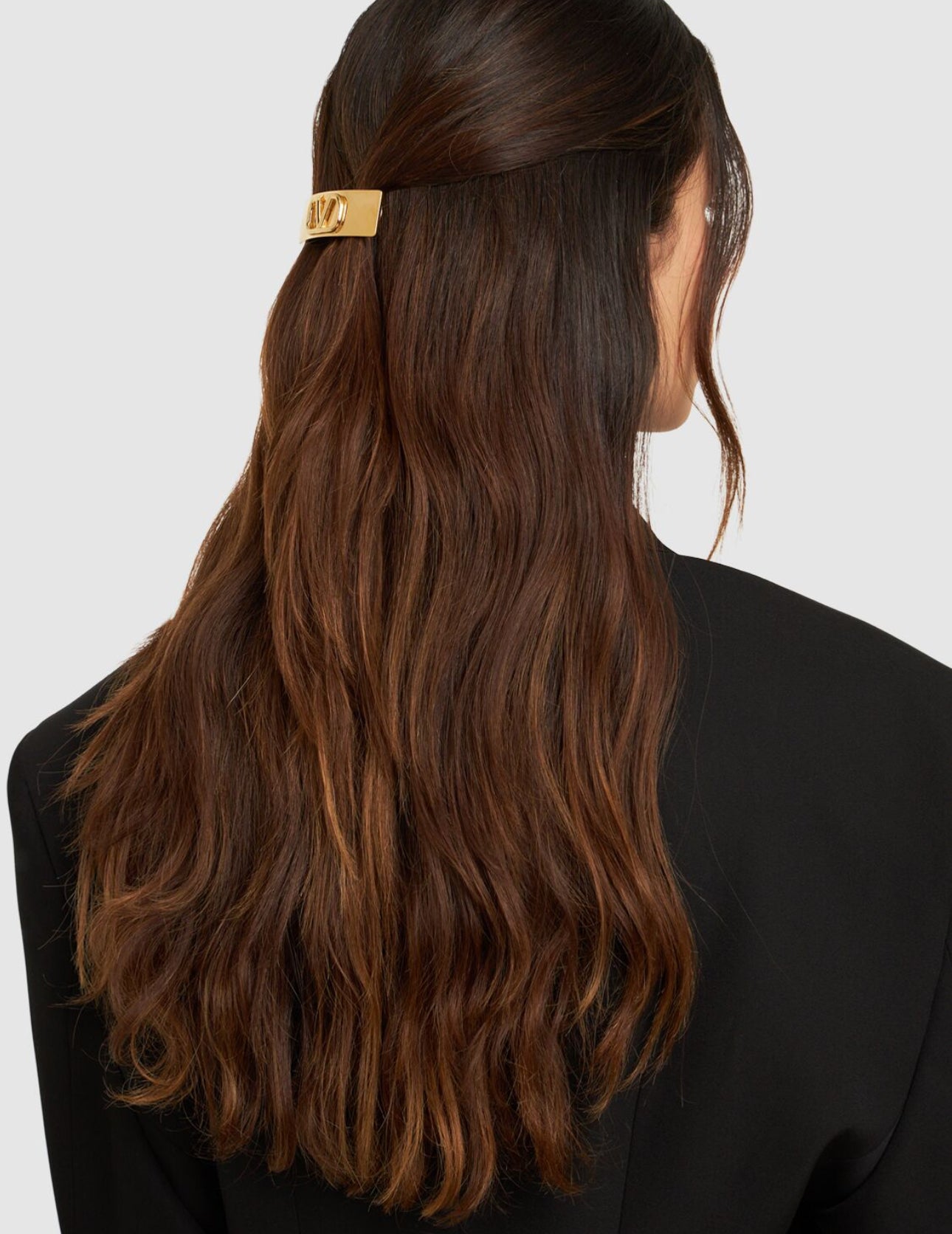 Valentino Garavani V Logo Hair Barrette