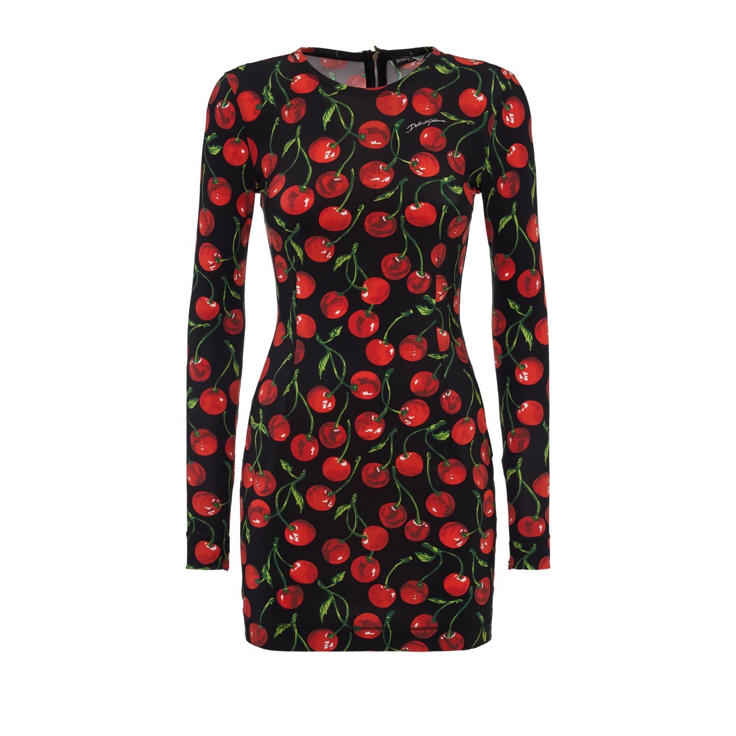 Dolce&Gabbana Cherry Print Jersey Mini Dress