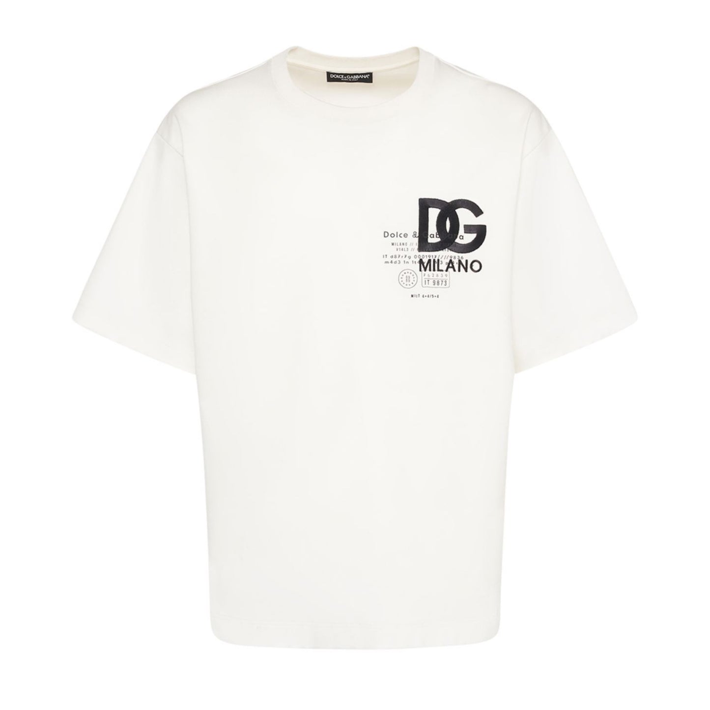 Dolce & Gabbana Embroidered Logo Cotton Jersey T-shirt