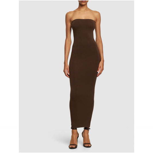 Wolford Fatal Strapless Midi Tube Dress