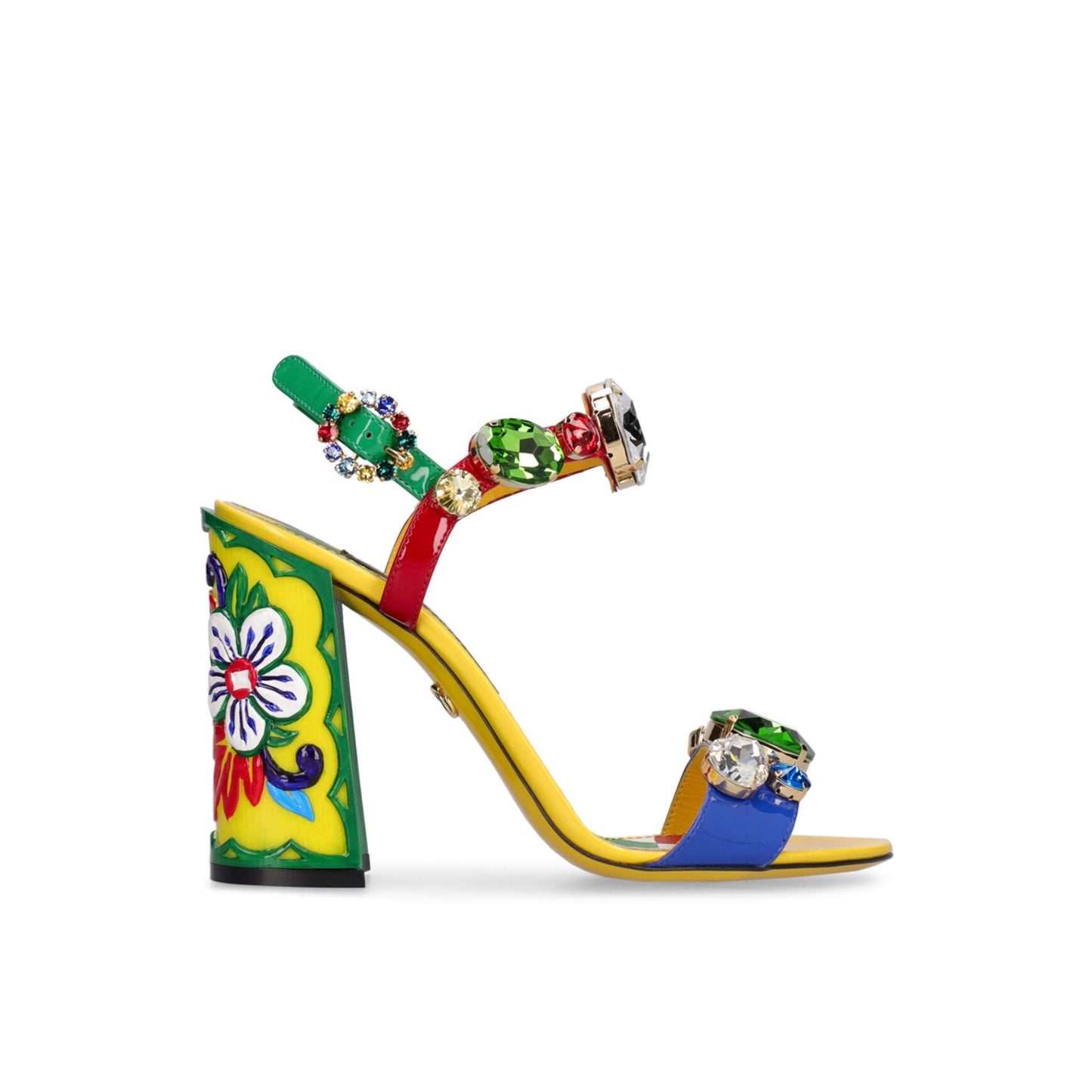 Dolce&Gabbana 105mm Keira Patent Leather Sandals