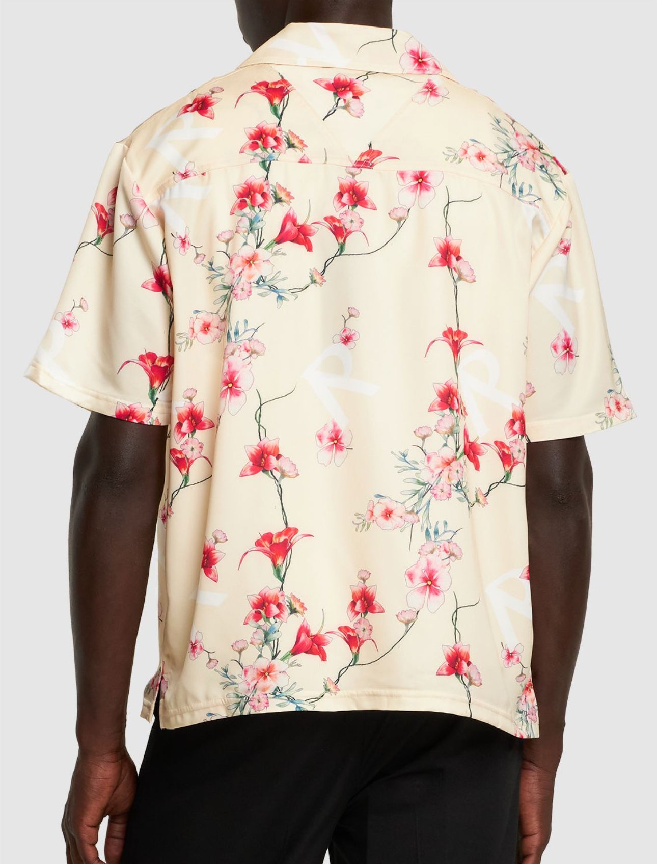 Represent Floral Printed Logo Short Sleeve Shirt