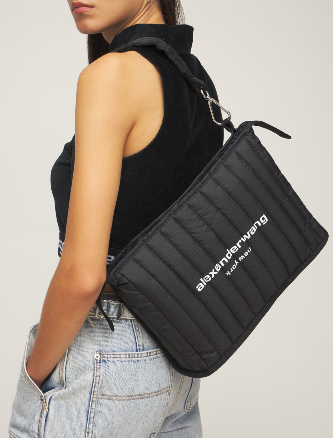 Alexander Wang Elite Ripstop Nylon Shoulder Bag