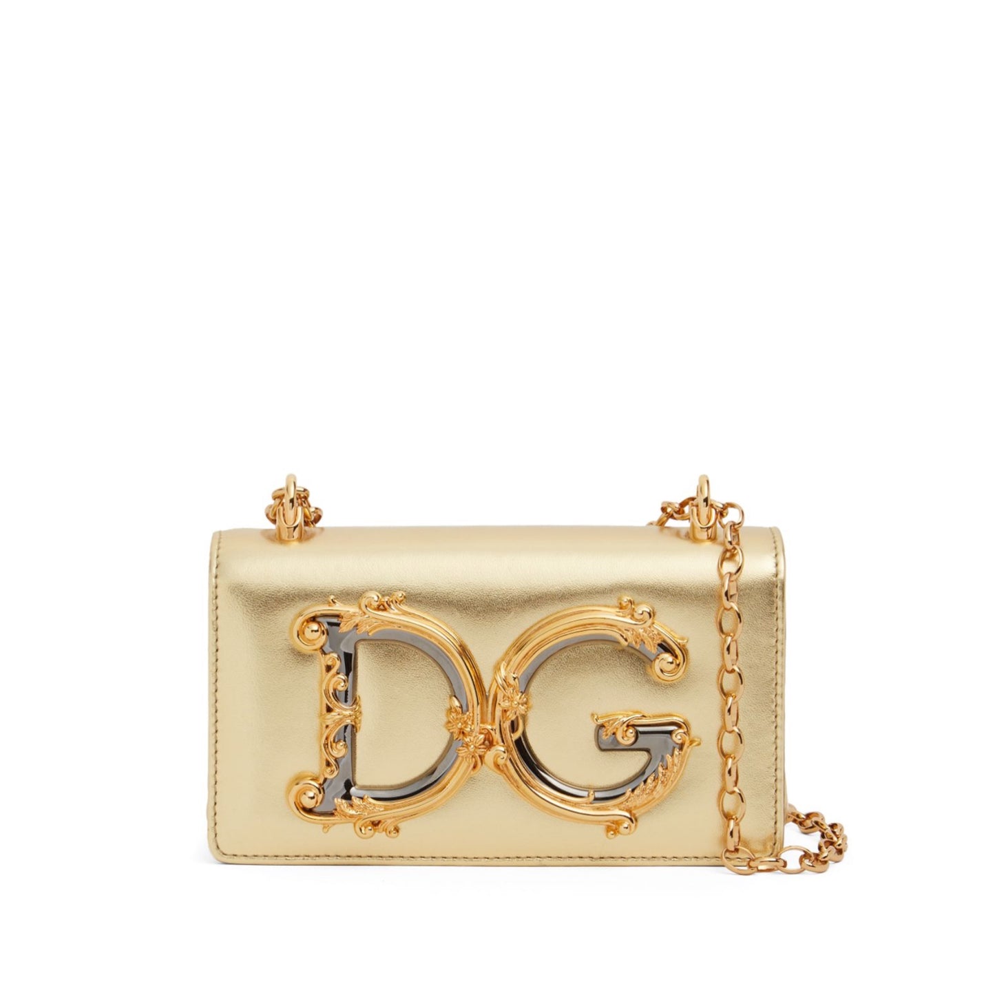 Dolce&Gabbana Mini DG Girl Leather Shoulder Bag