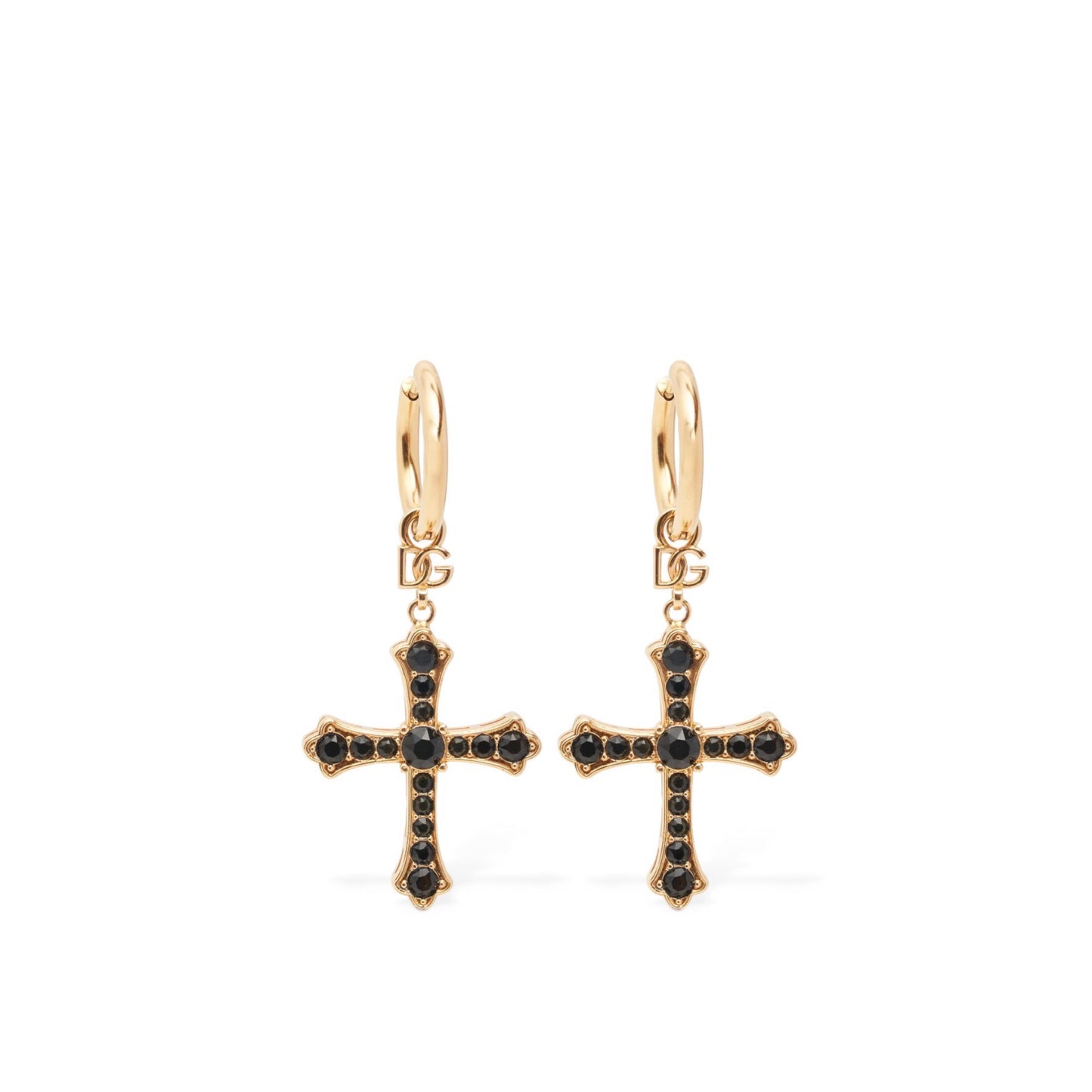 Dolce&Gabbana DG DNA Crystal Cross Earrings