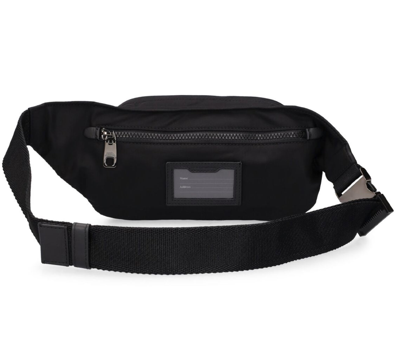 Dolce & Gabbana Rubberized Logo Nylon Belt Bag