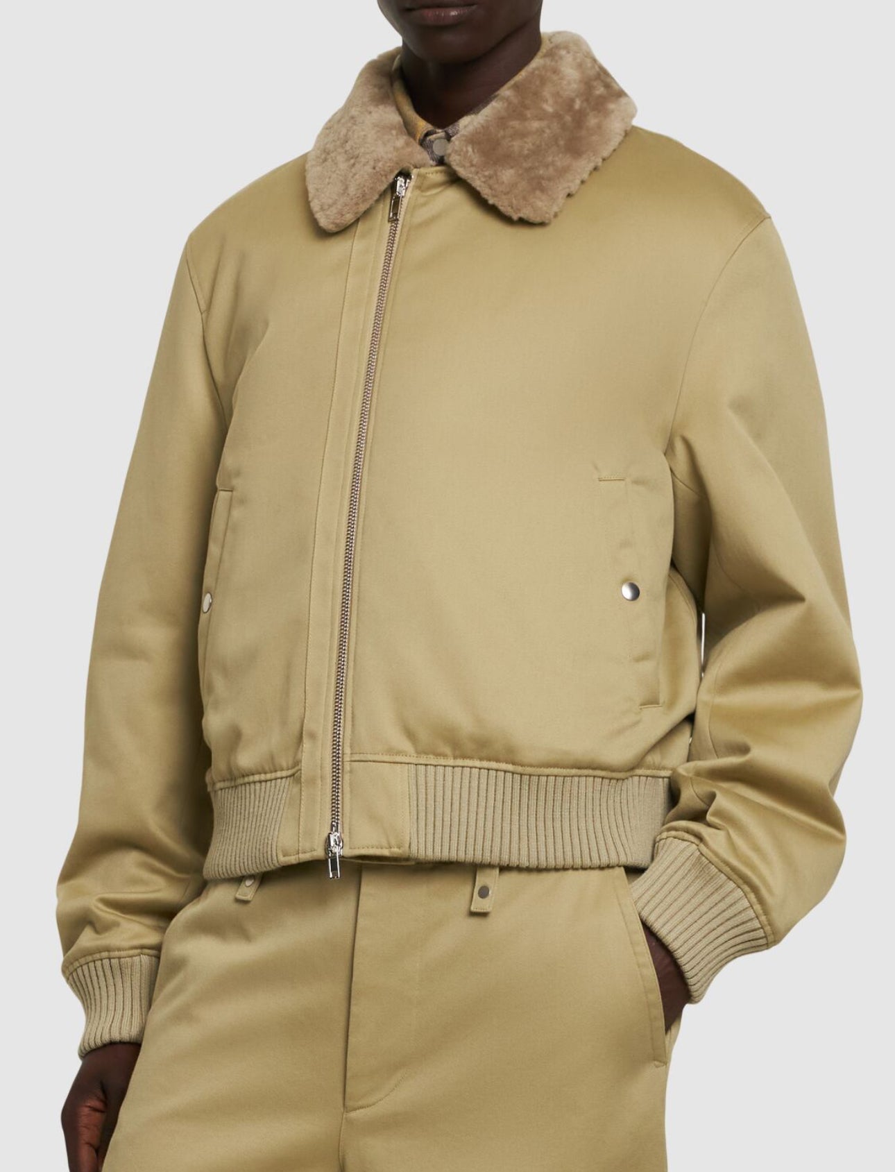 Burberry Zip-Up Bomber Jacket