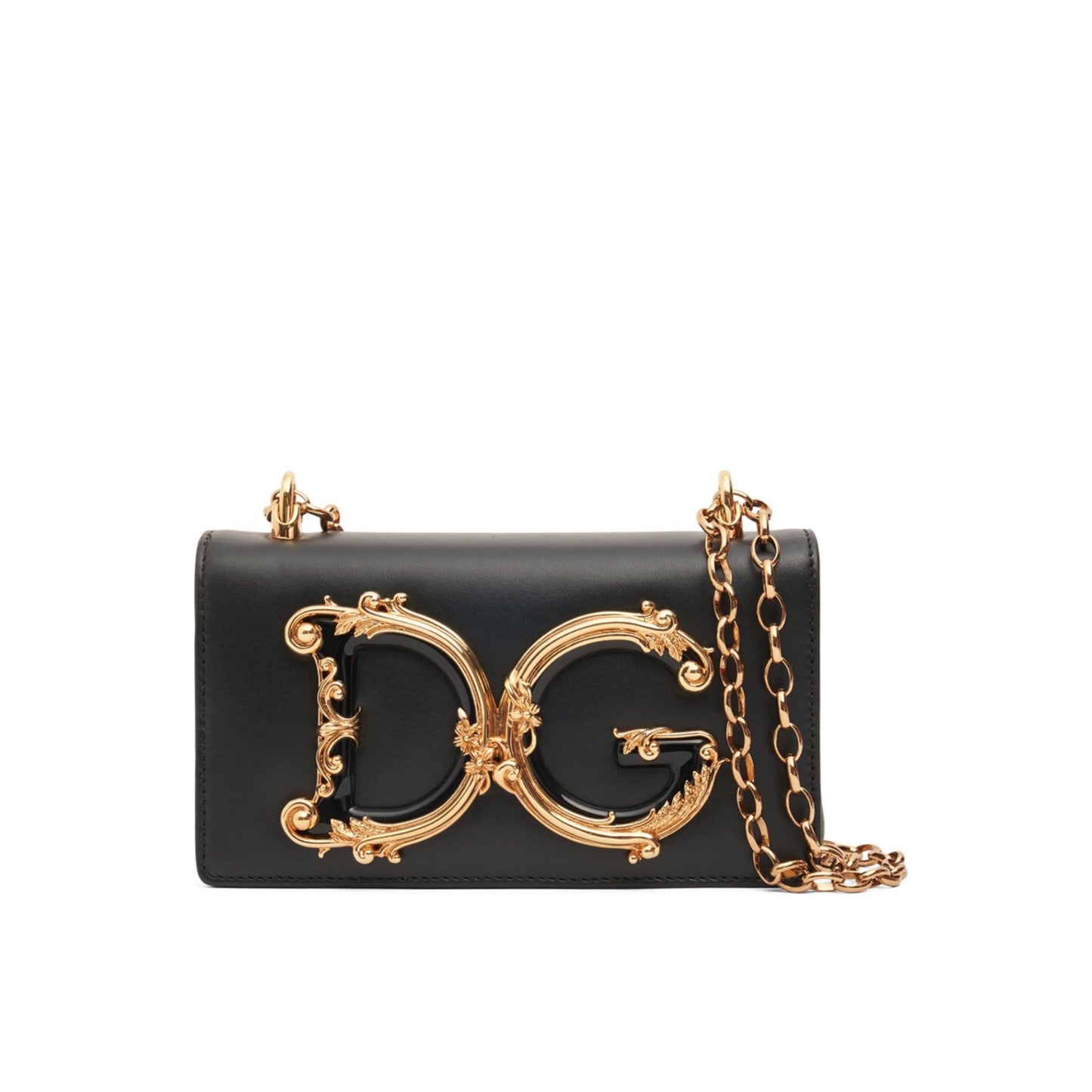 Dolce&Gabbana Mini DG Girls Leather Shoulder Bag