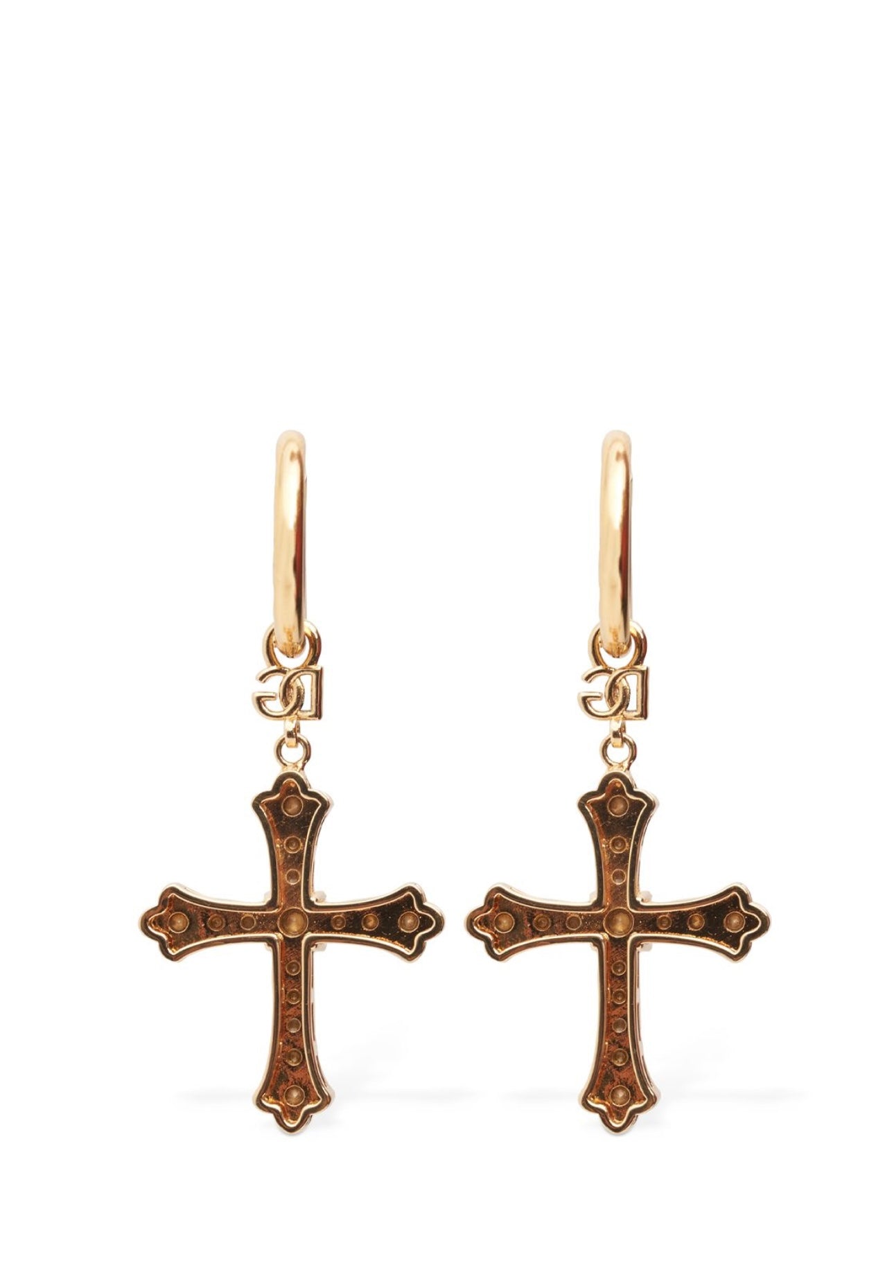 Dolce&Gabbana DG DNA Crystal Cross Earrings