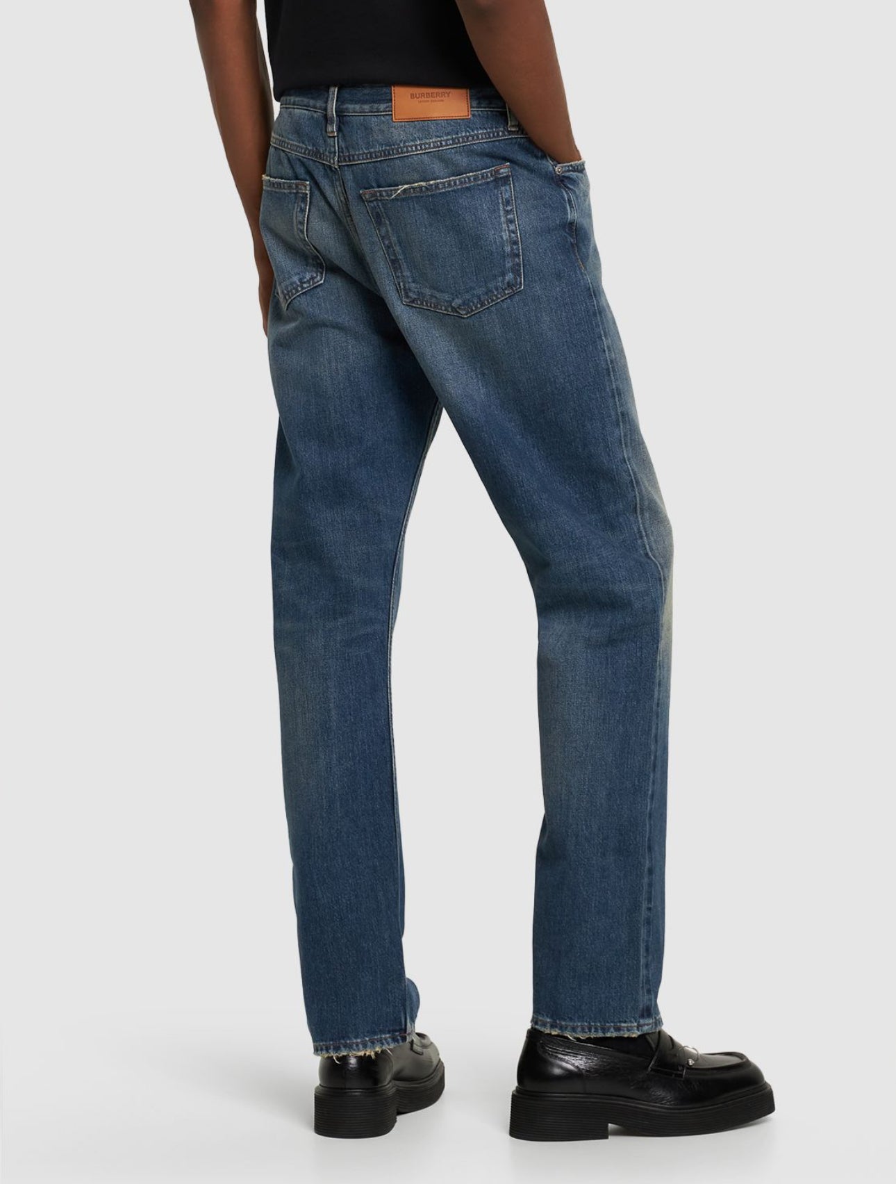 Burberry Harison Straight Leg Denim Jeans