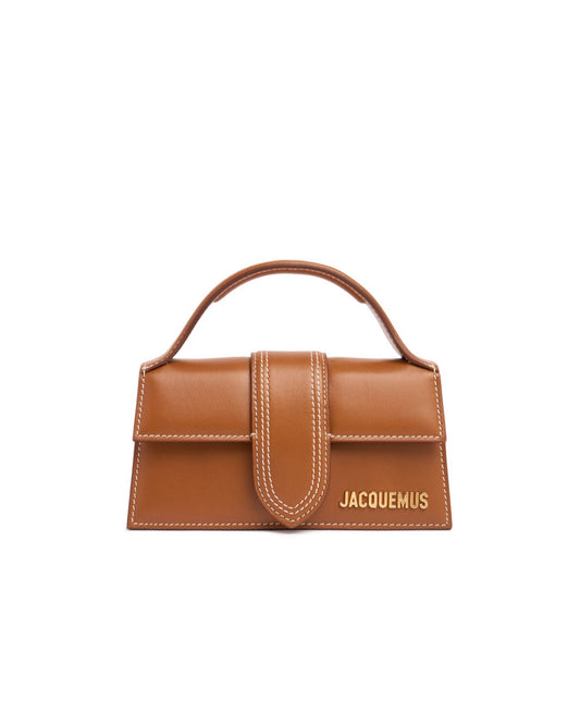 Jacquemus Le Bambino Leather Top Handle Bag Light Brown