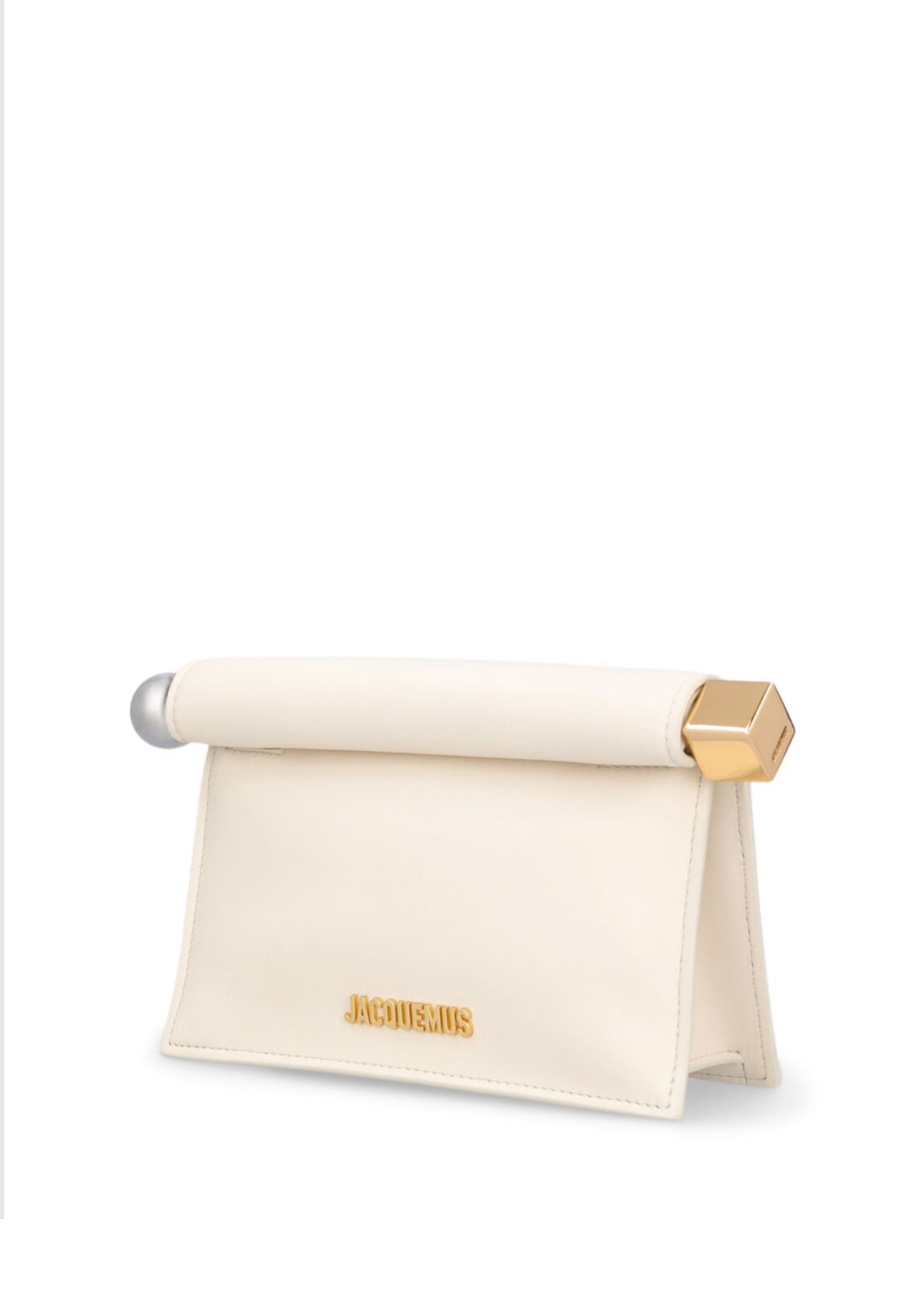 Jacquemus La Petite Pochette Rond Leather Clutch