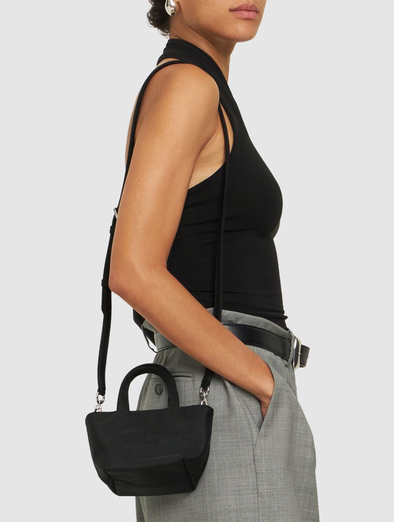 Alexander Wang Mini Punch Nylon Tote W/ Strap