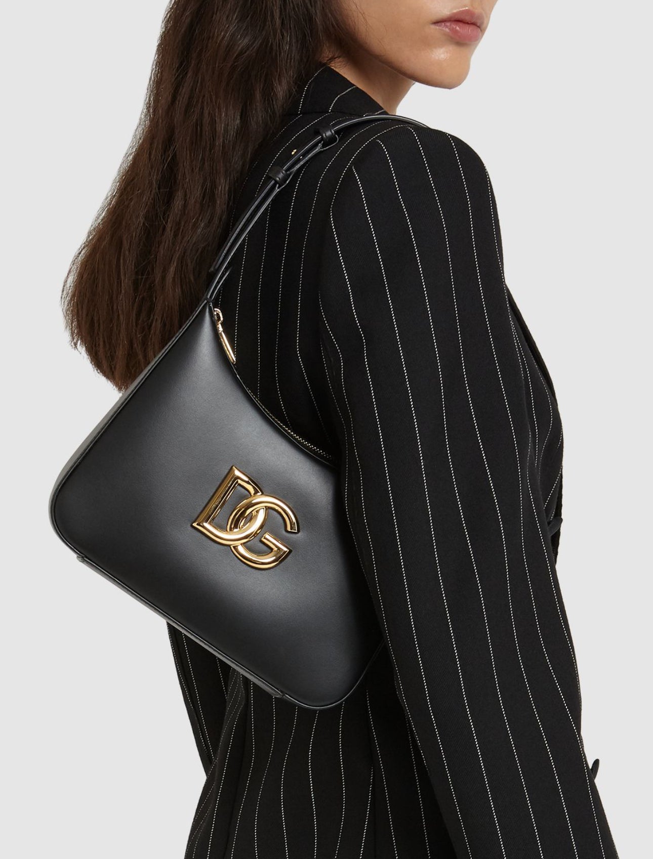 Dolce&Gabbana Logo Leather Shoulder Bag