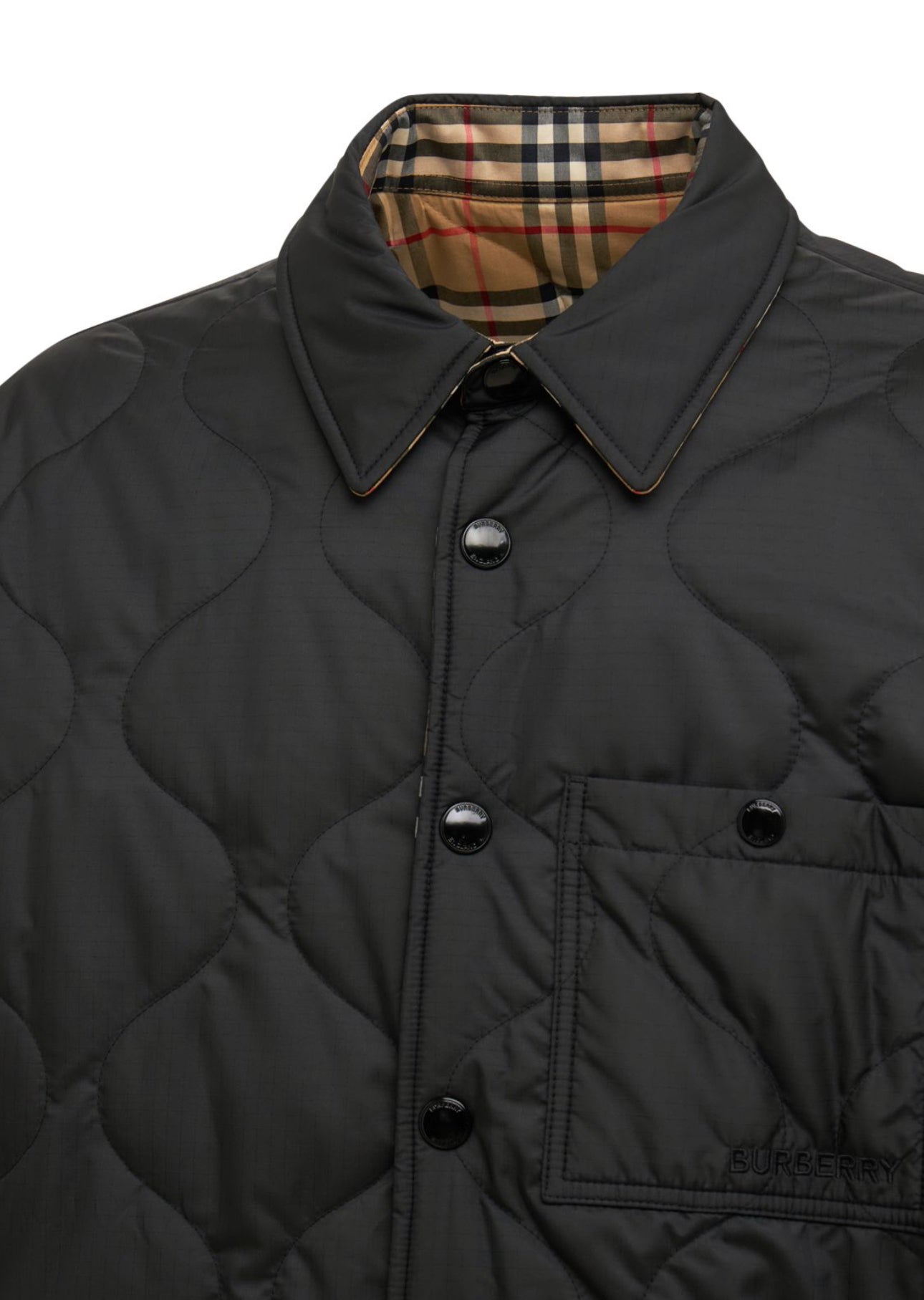 Burberry Quilted Reversible Tech Shirt Jacket