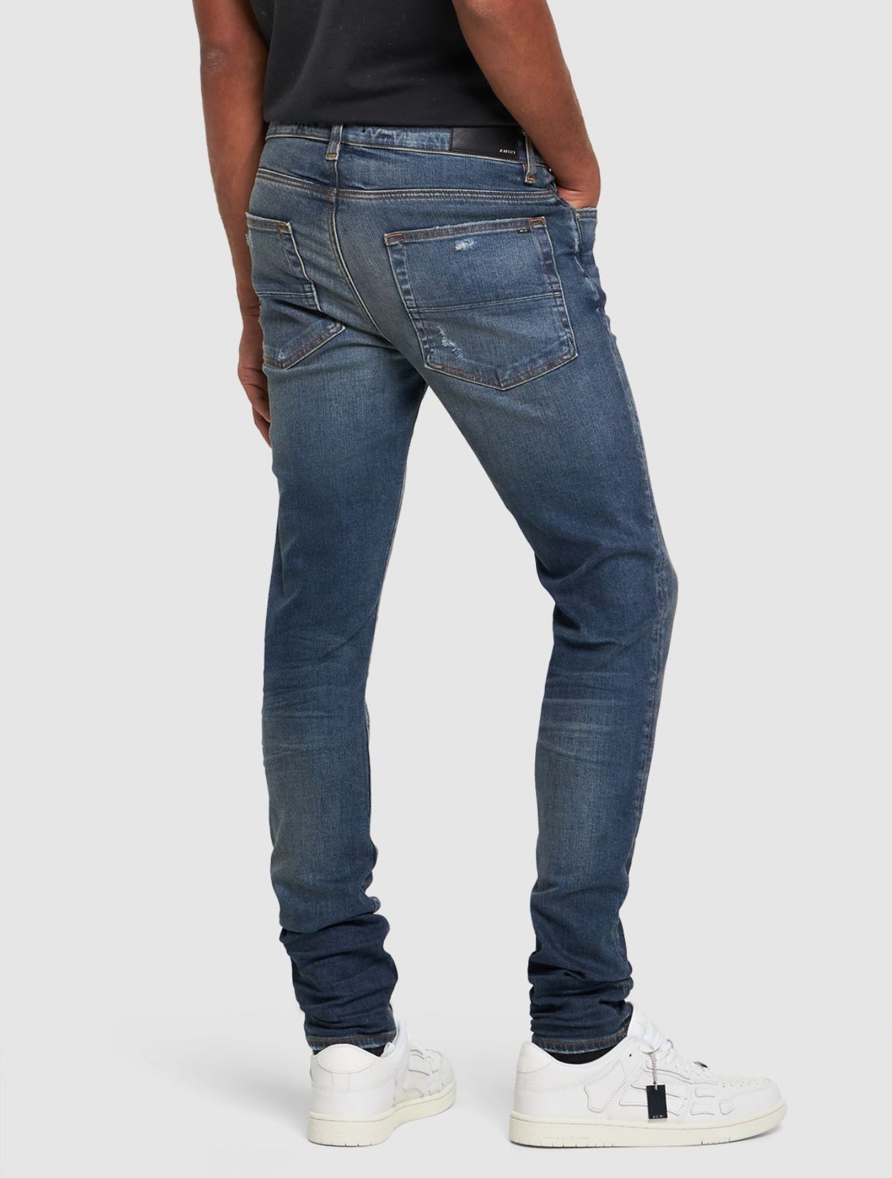 Amiri 15cm Stack Cotton Denim Jeans