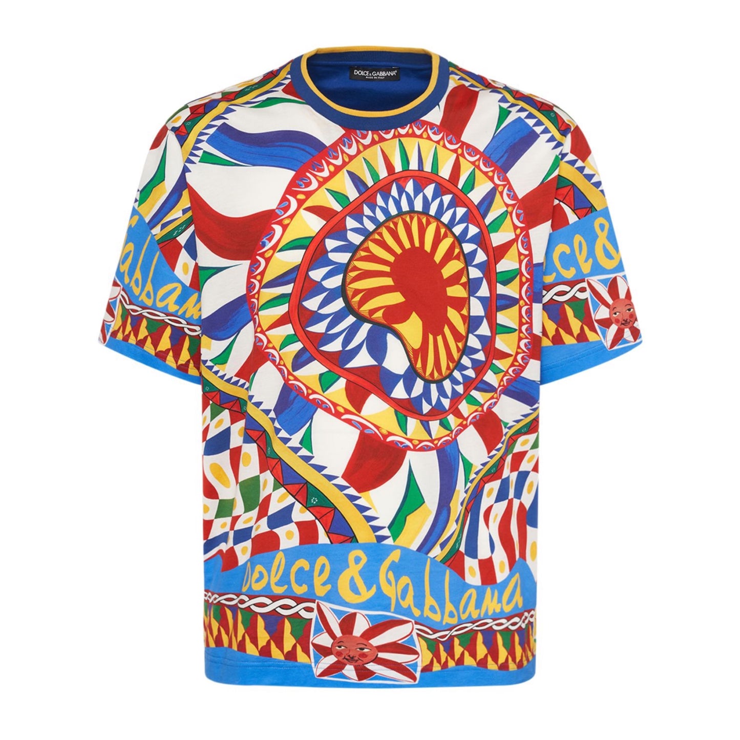 Dolce & Gabbana Carretto Printed Cotton T-shirt