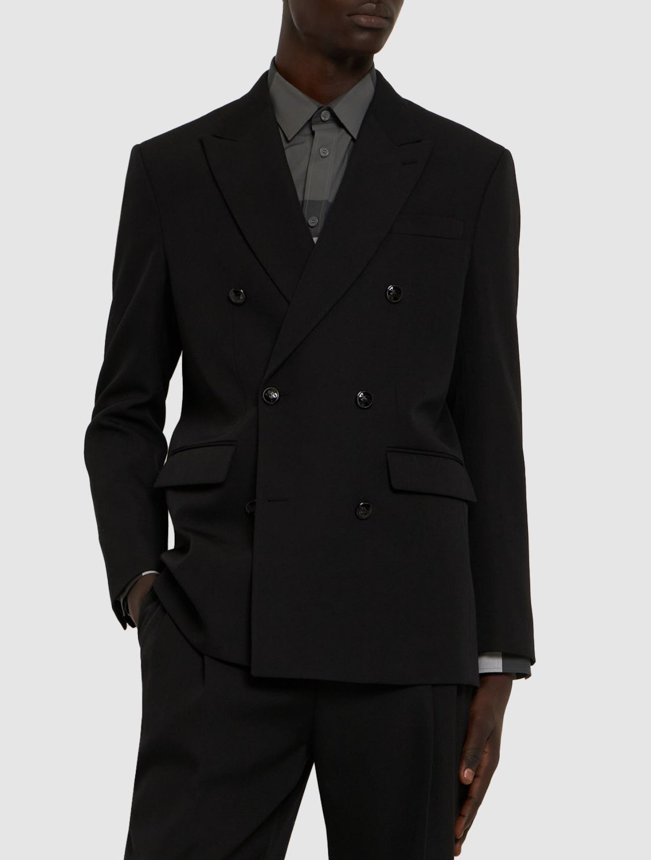 Burberry Newman Double Breasted Wool Blazer