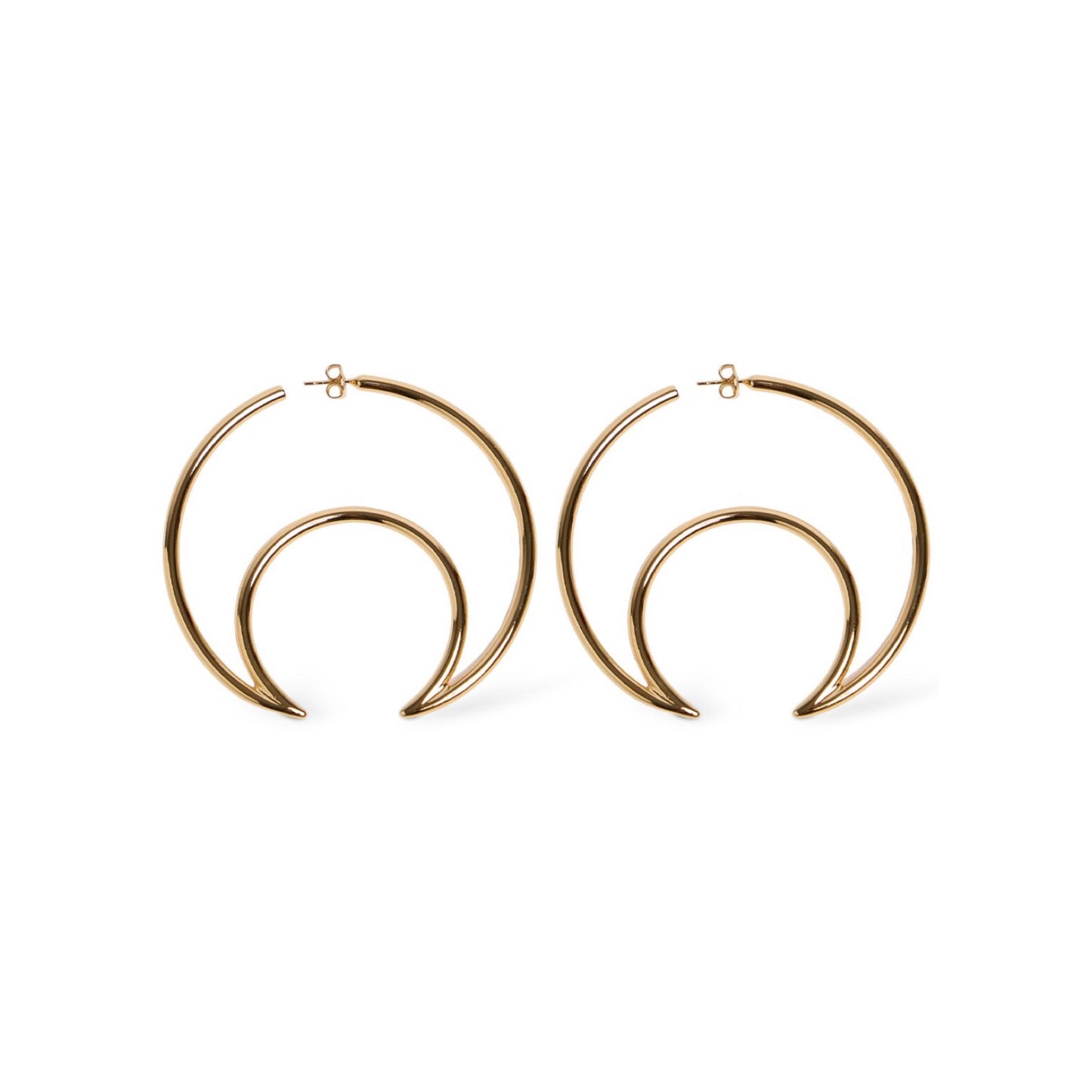 Marine Serre Moon Hoop Earrings