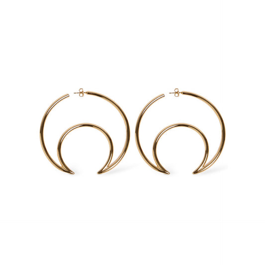 Marine Serre Moon Hoop Earrings