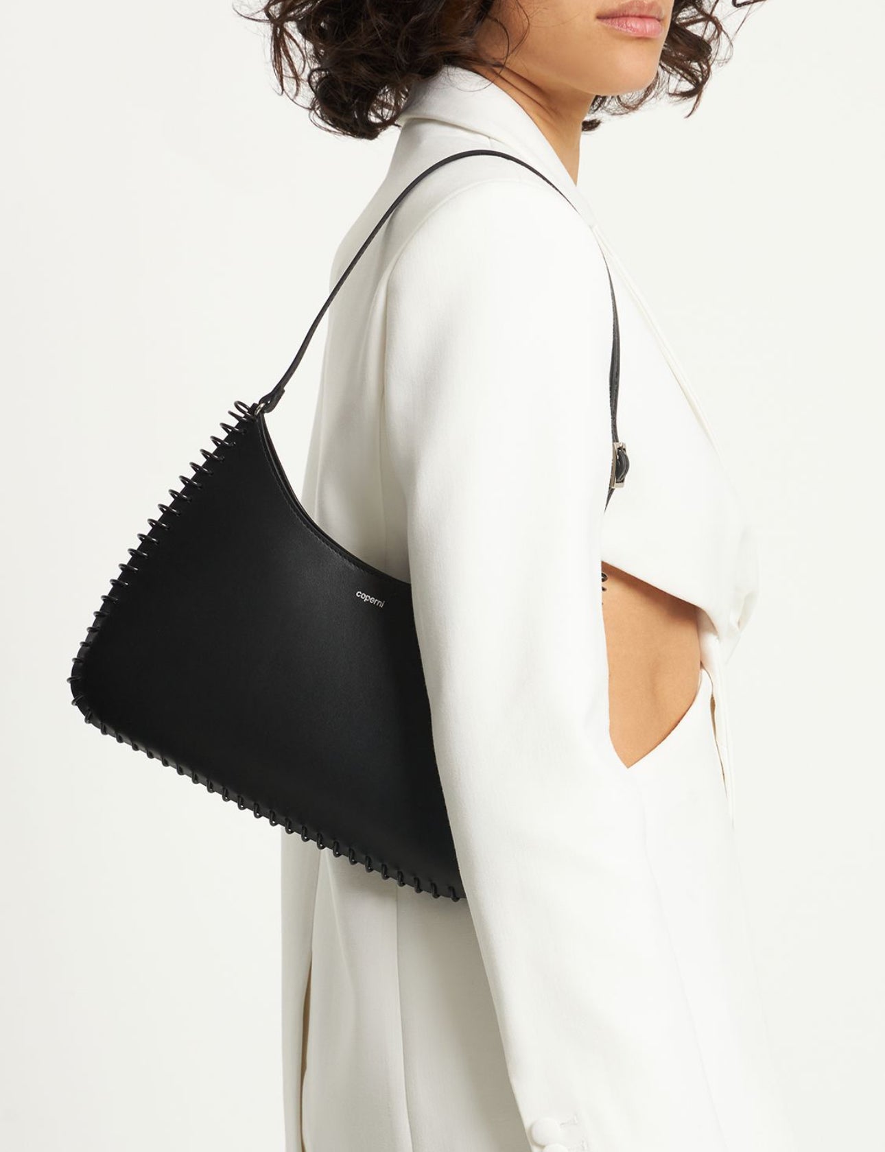 Coperni Spiral Leather Shoulder Bag